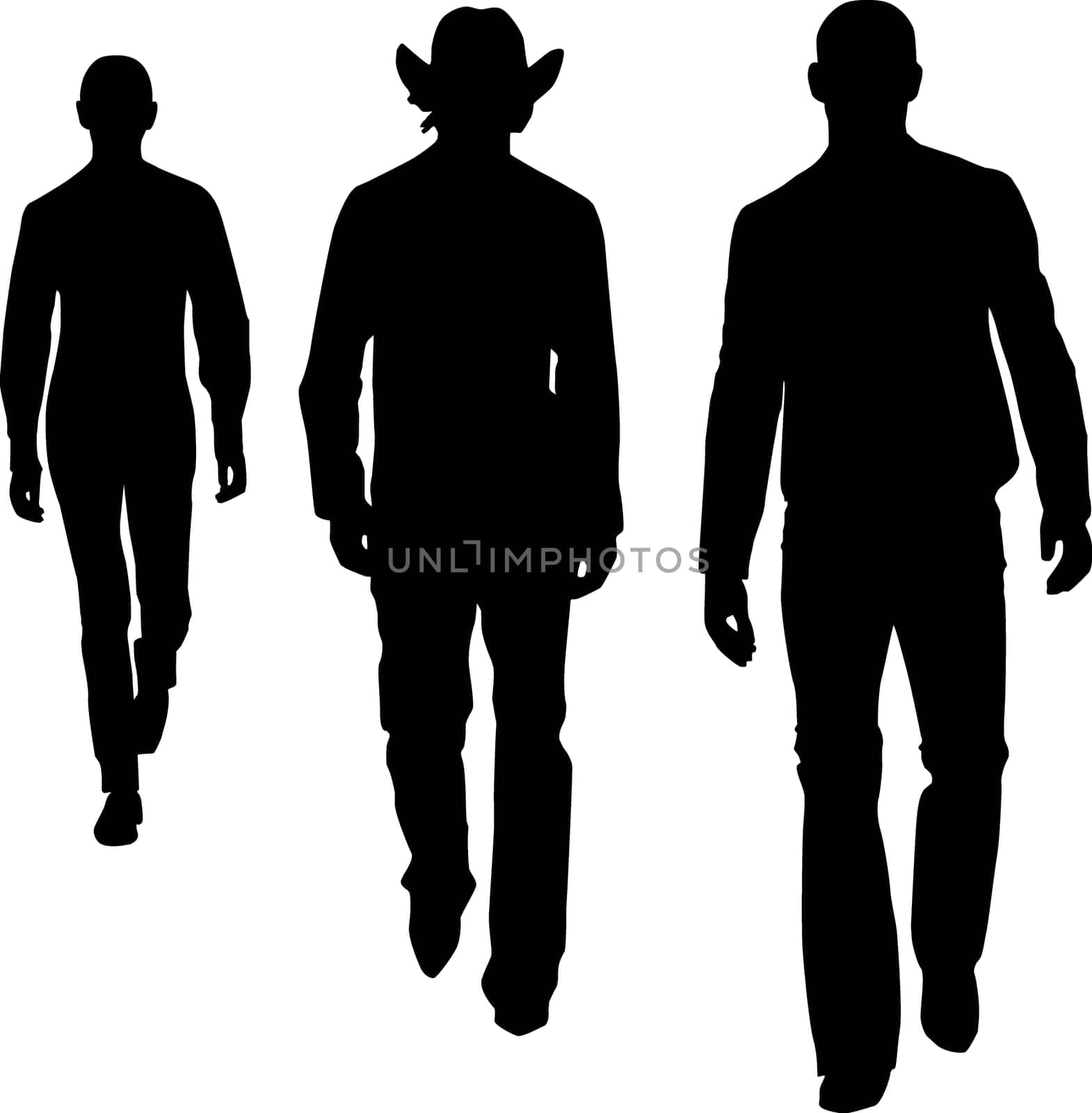 Silhouette fashion men
