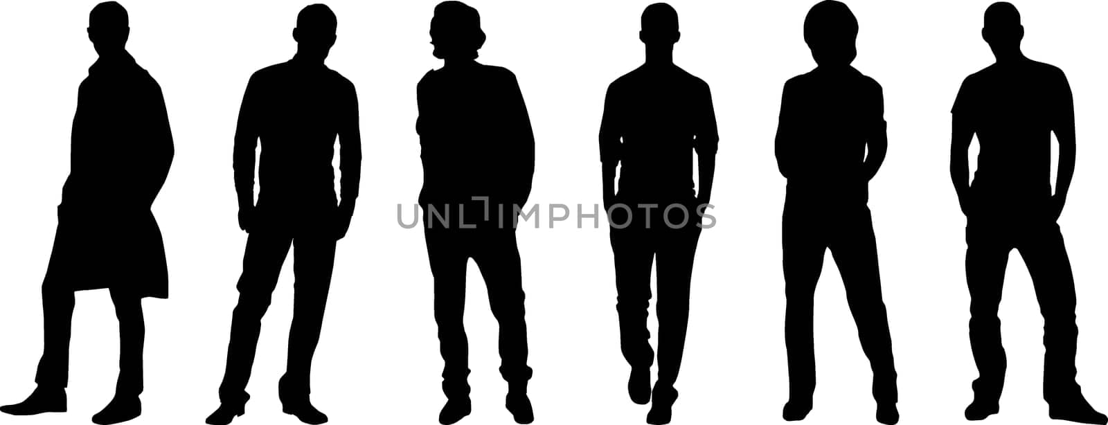 Silhouette fashion men