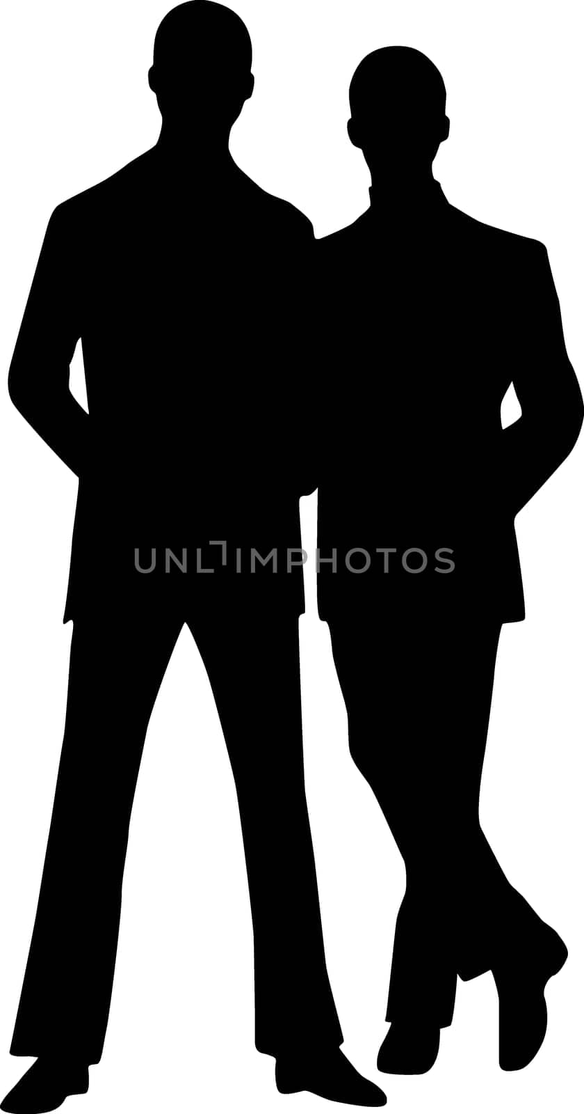 Silhouette fashion men