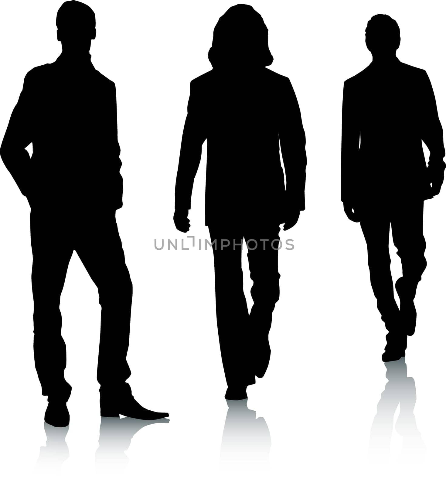 Silhouette fashion men