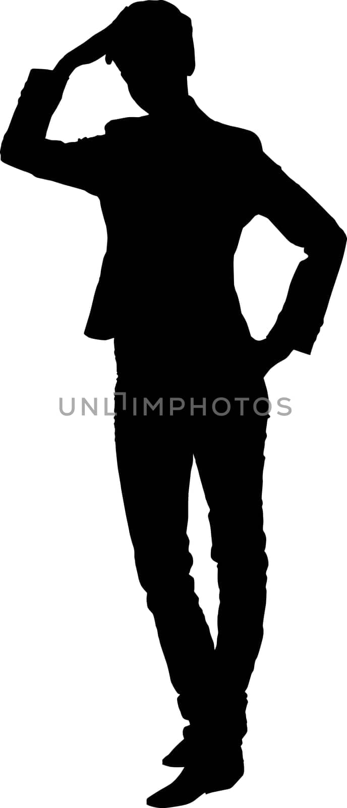Fashion girl silhouette
