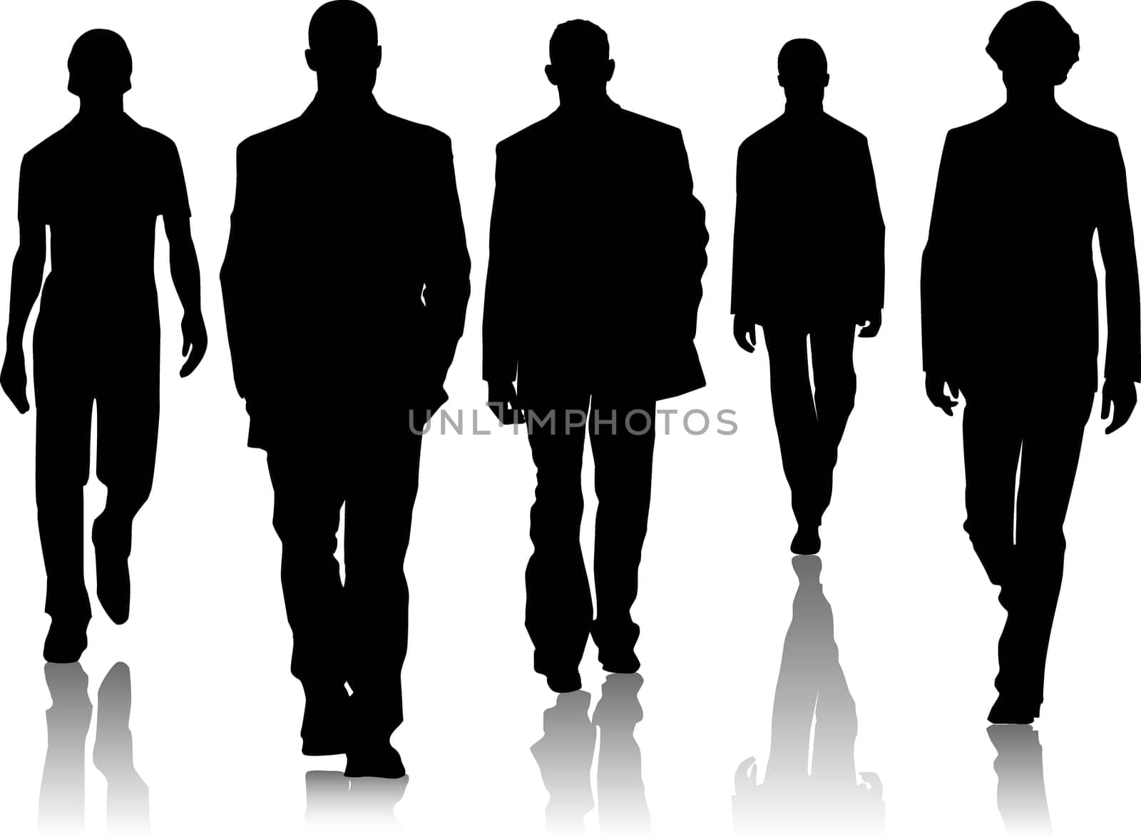 Silhouette fashion men