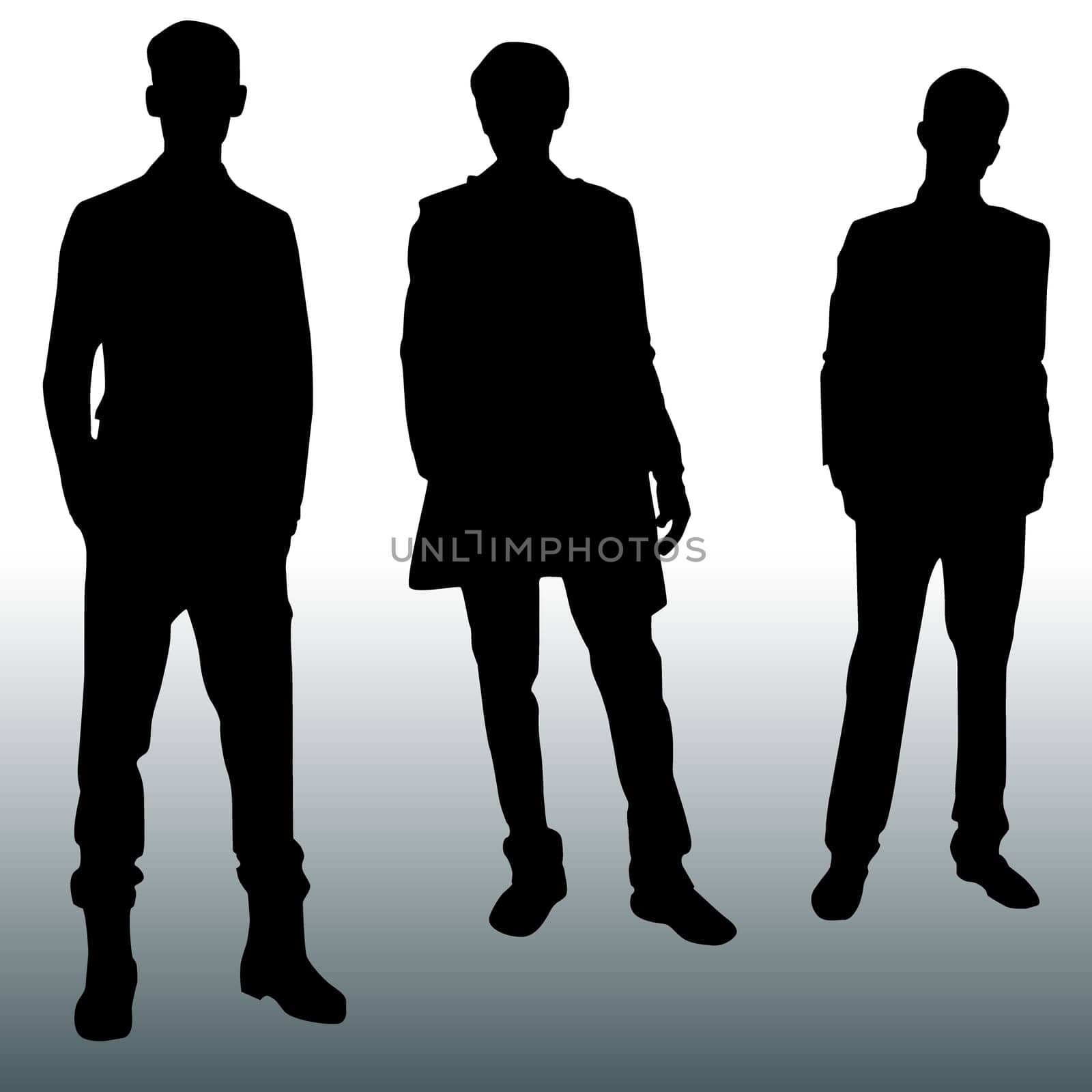 Silhouette fashion men