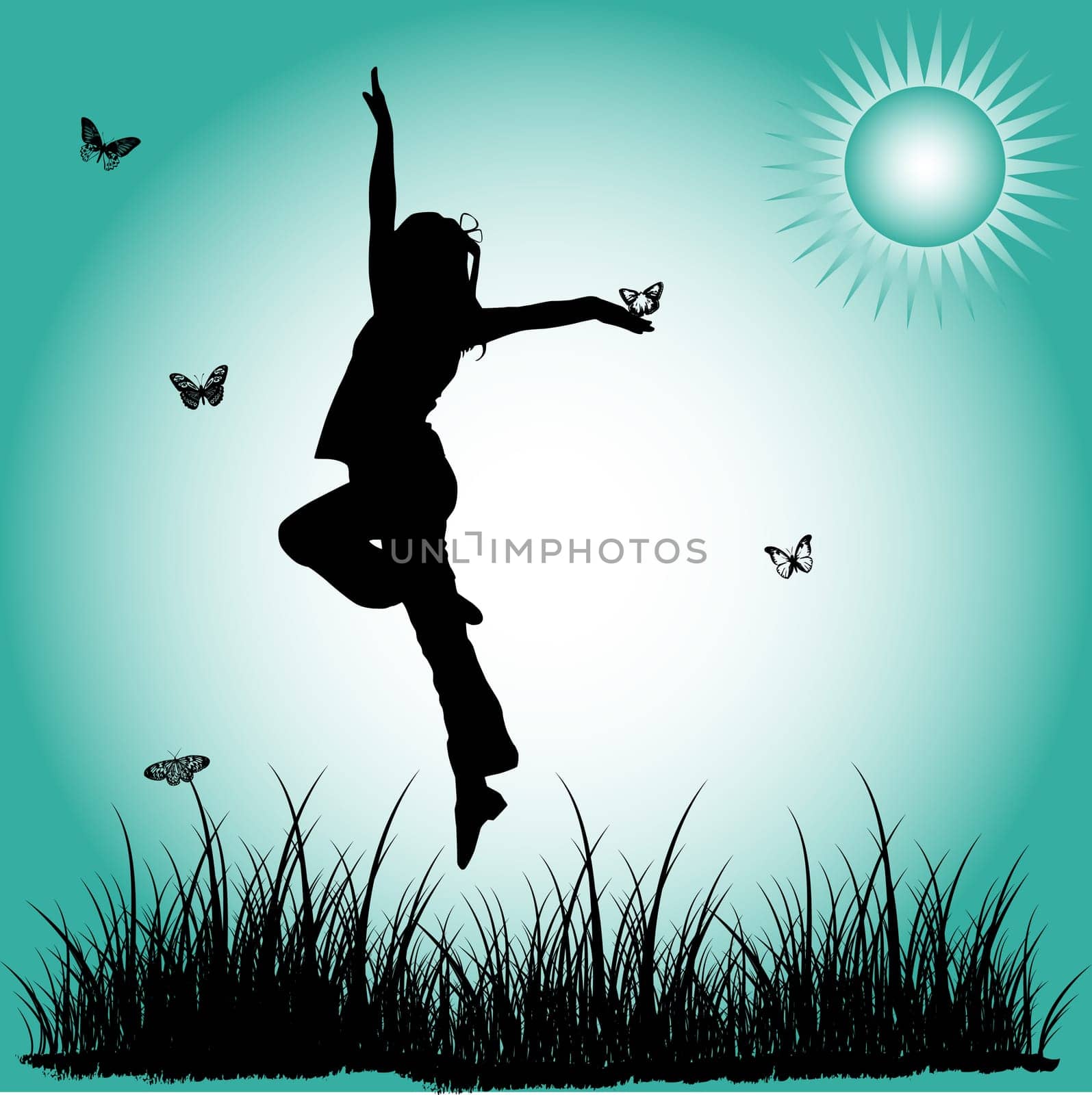 Silhouette child