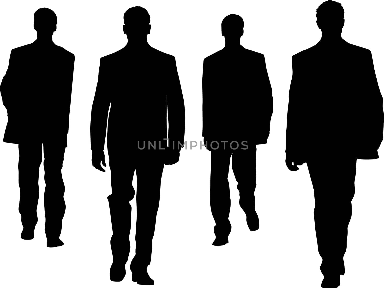 Silhouette fashion men