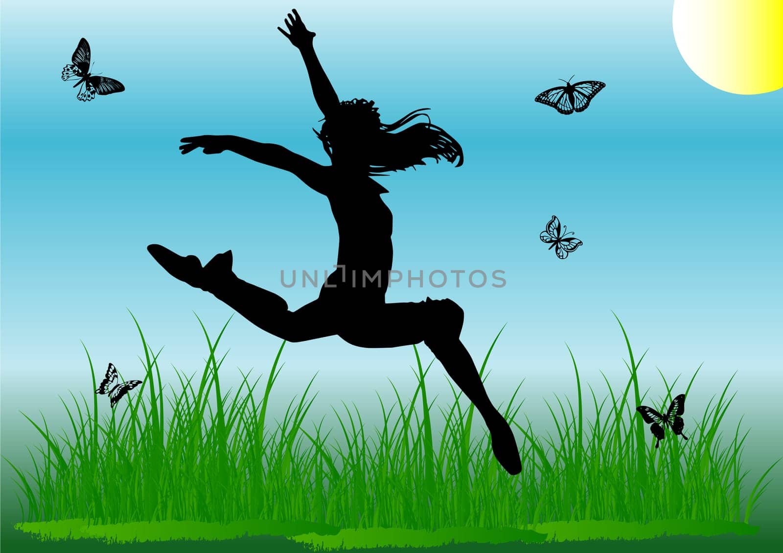 Silhouette child