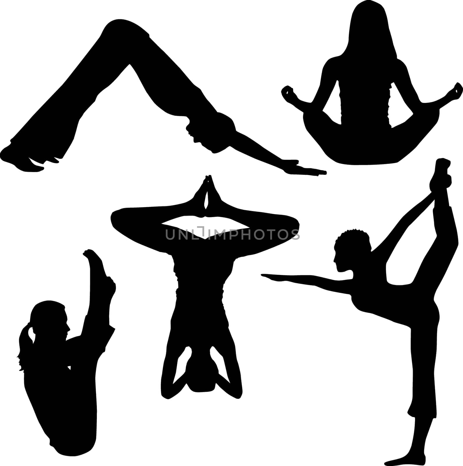 Silhouette of yoga