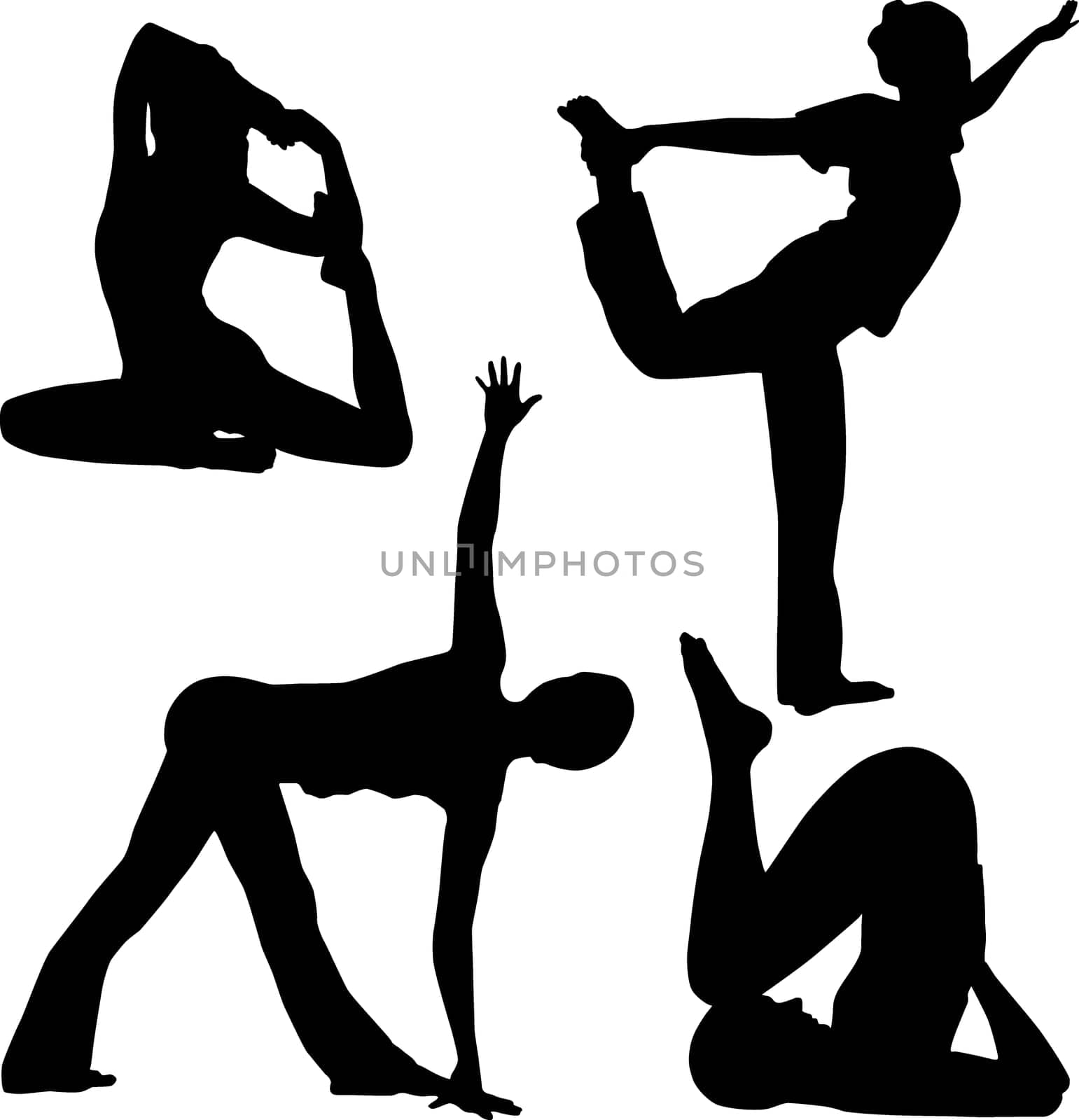 Silhouette of yoga