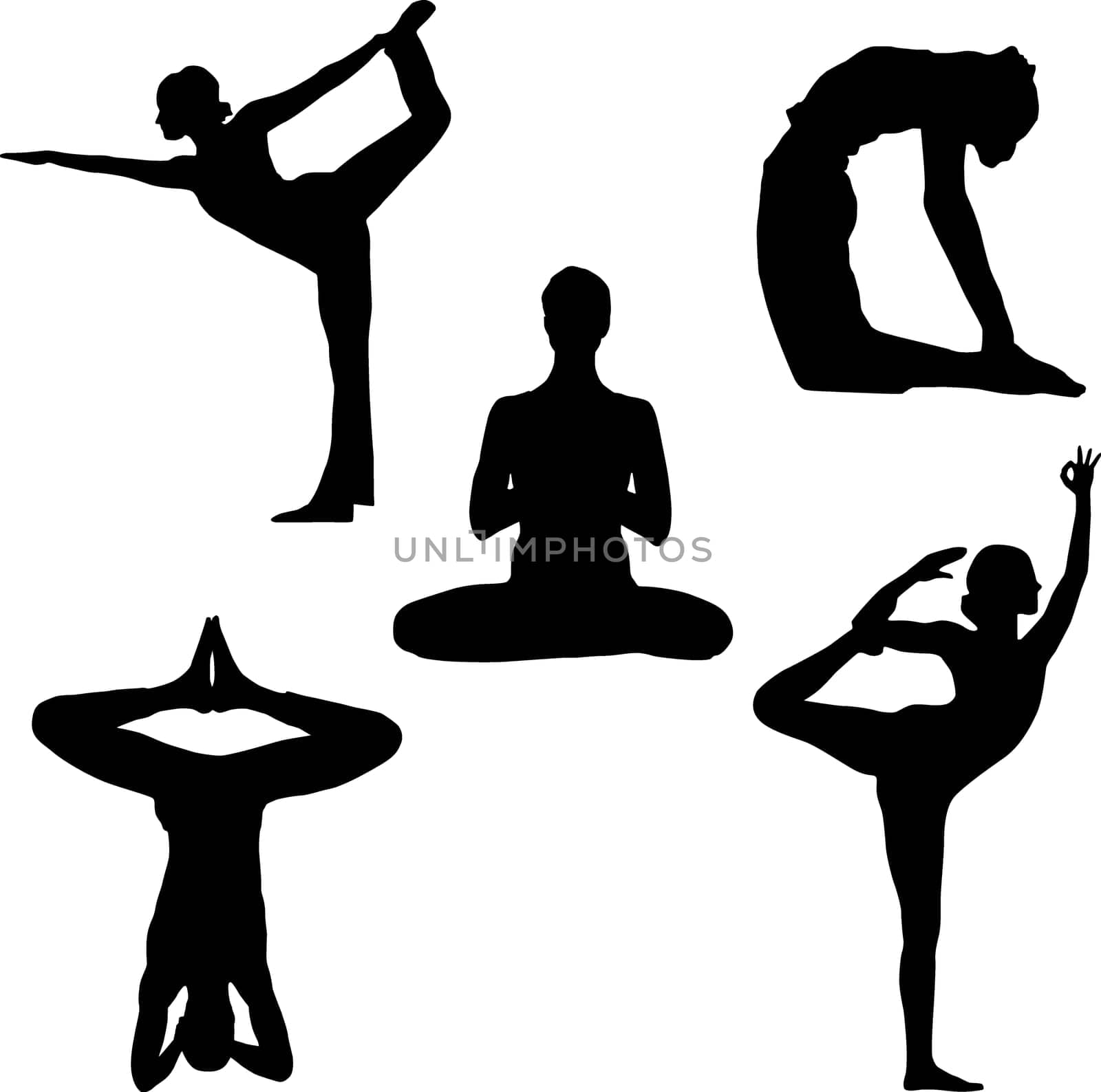 Silhouette of yoga