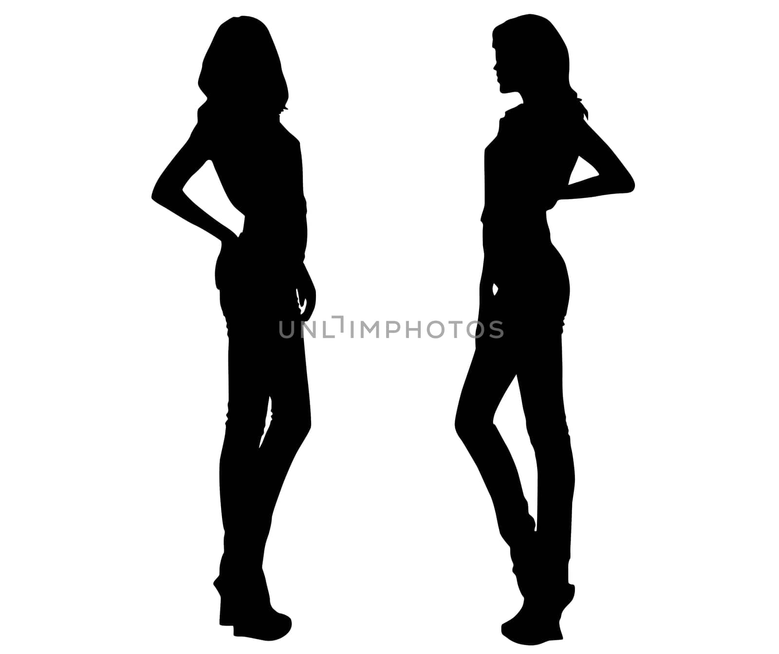 Silhouette fashion girls
