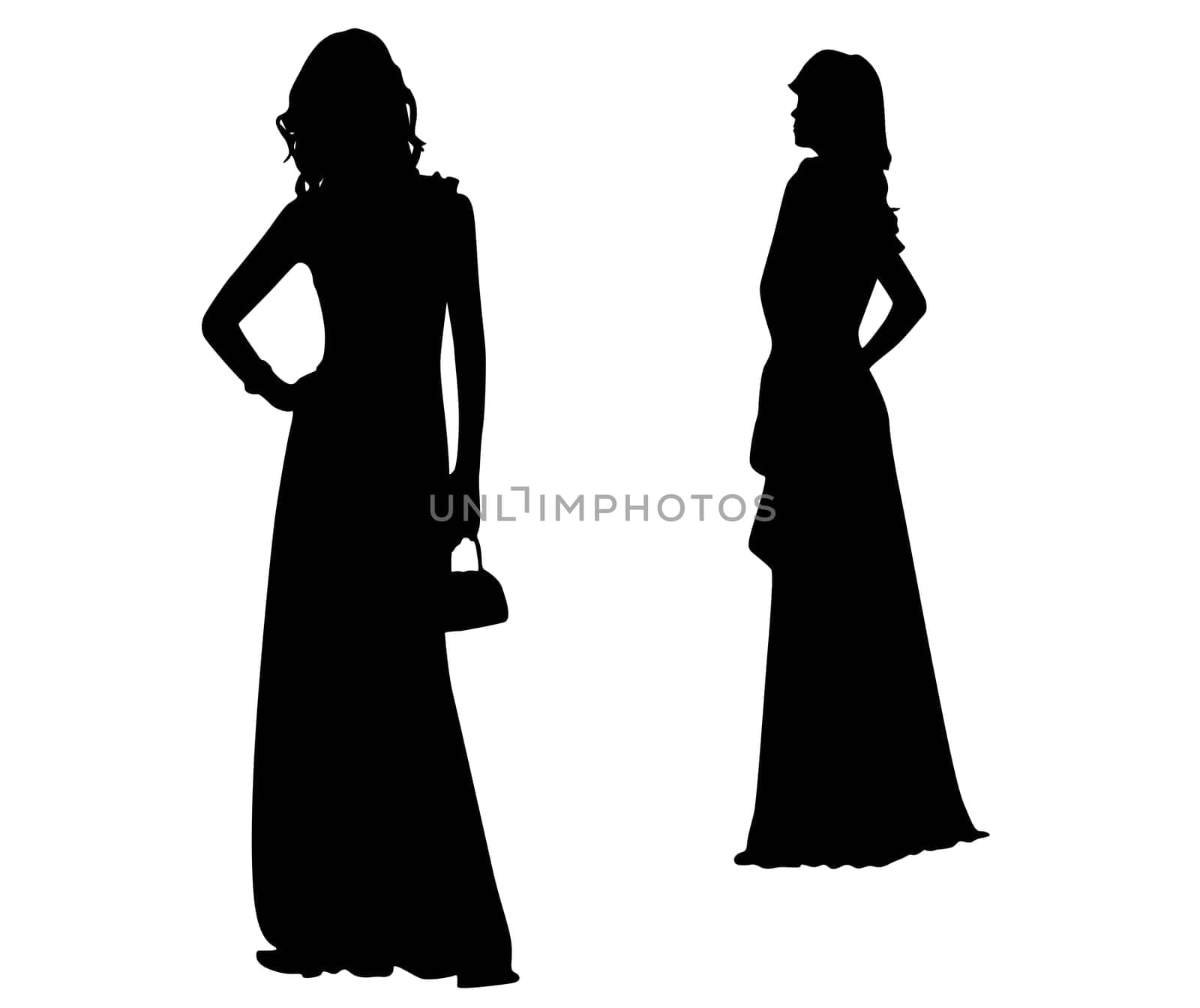 Fashion Silhouettes of girls