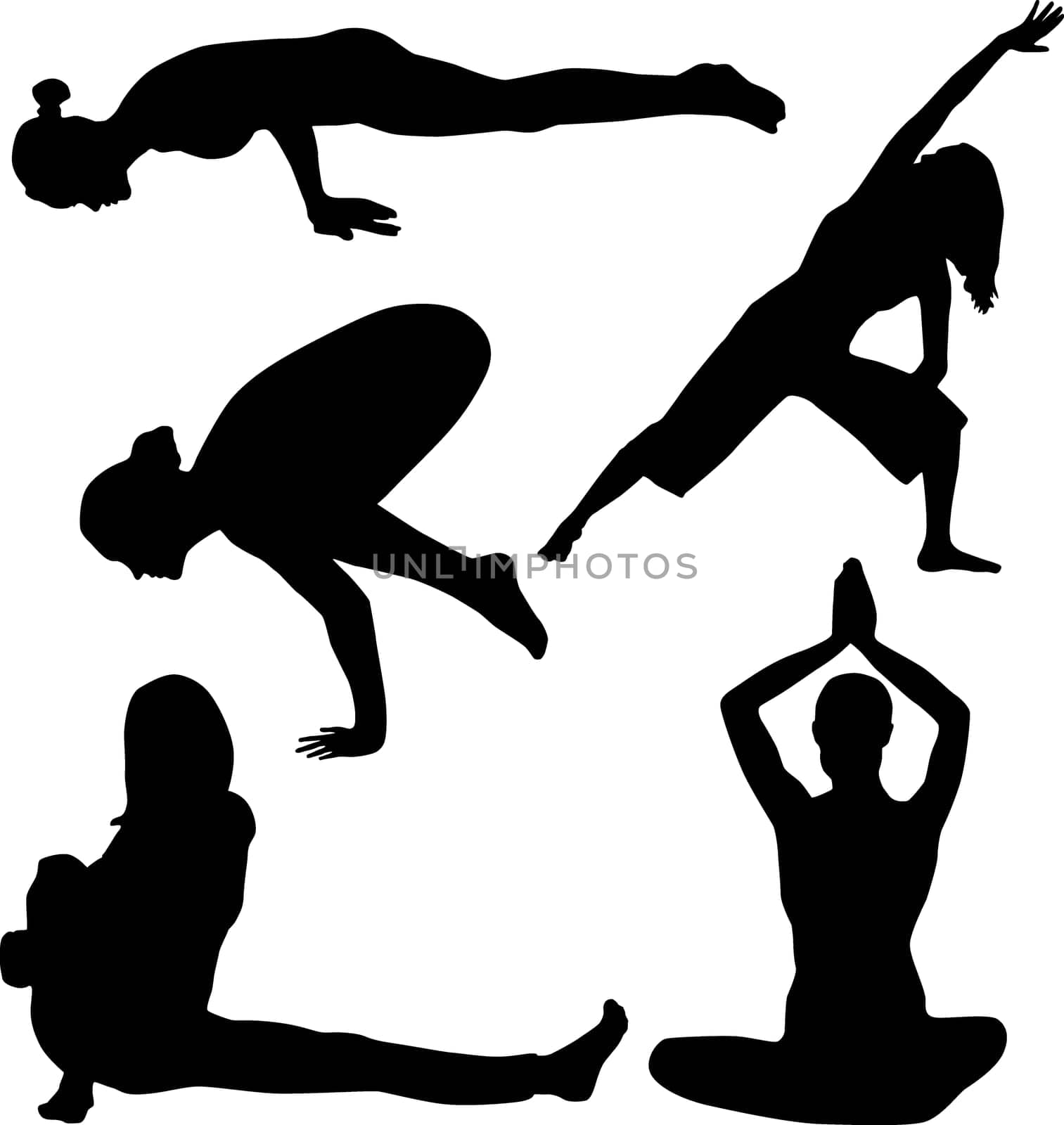 Silhouette of yoga