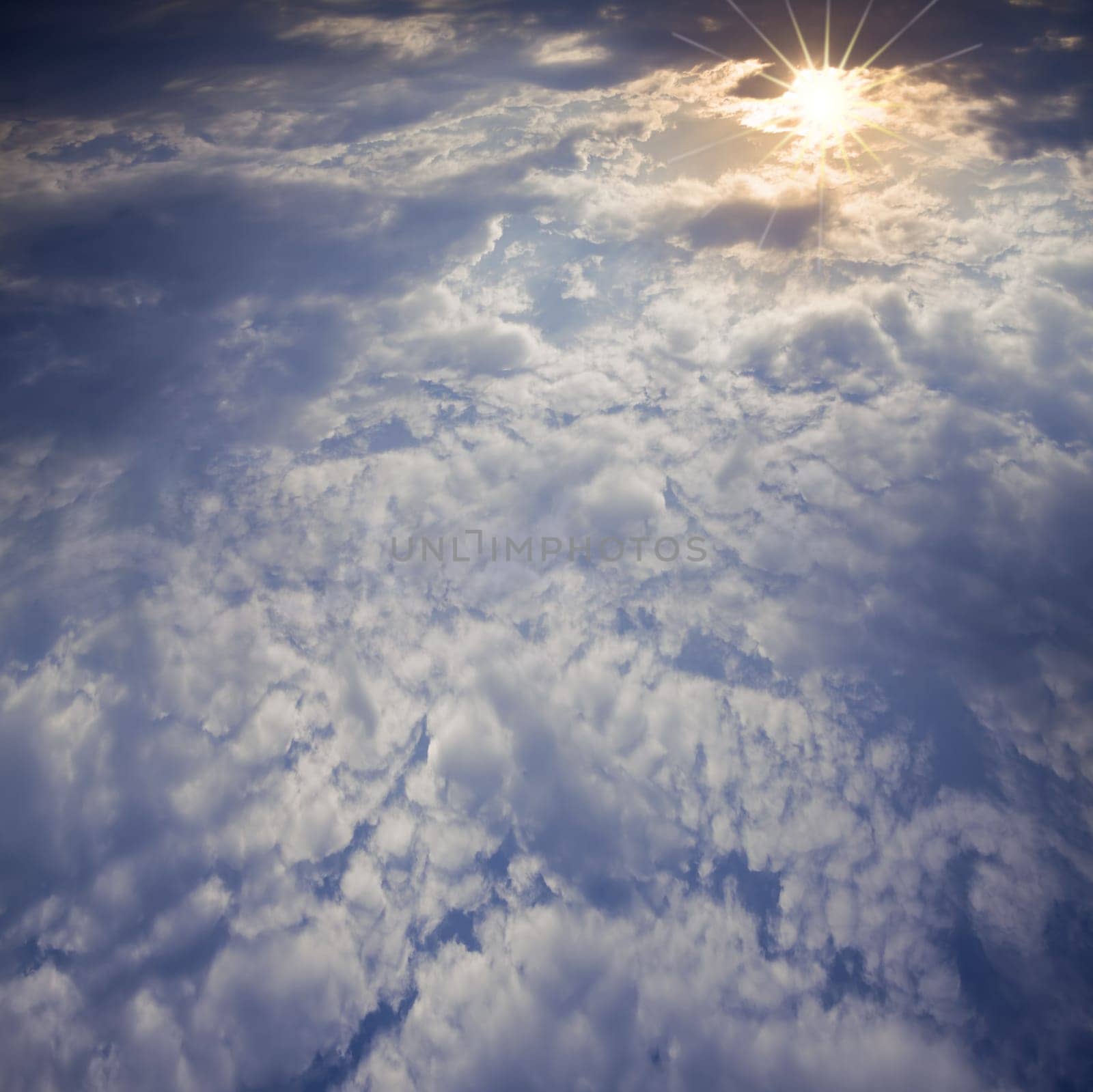 Blue sky with clouds for adv or others purpose use