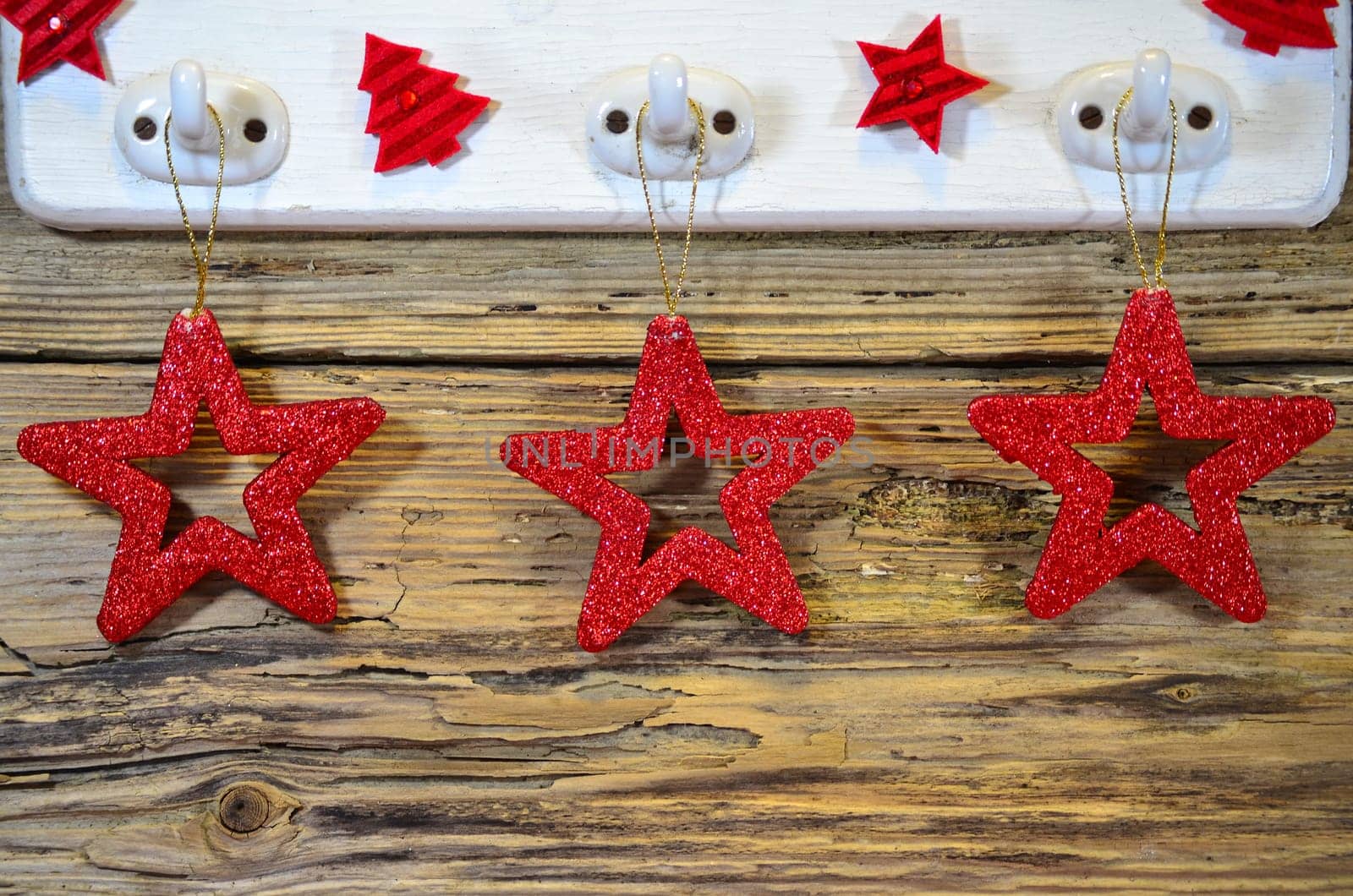 Christmas Wooden Heart Star