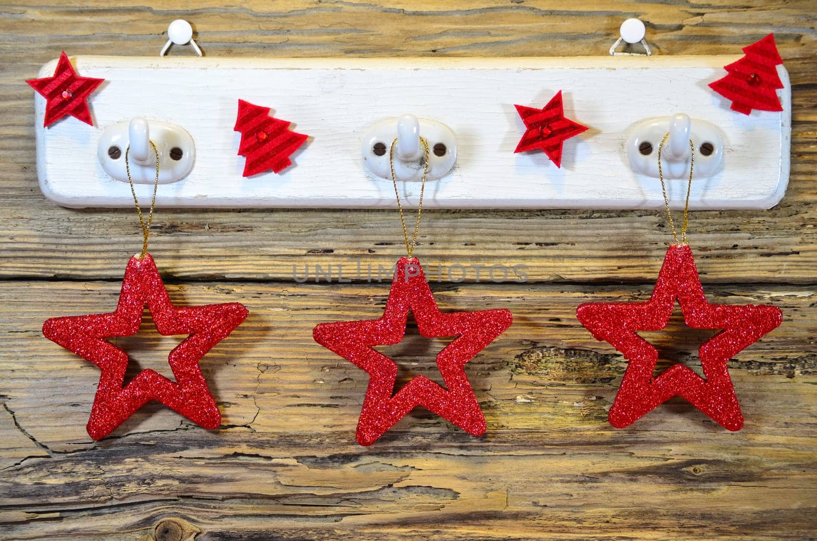 Christmas Wooden Heart Star