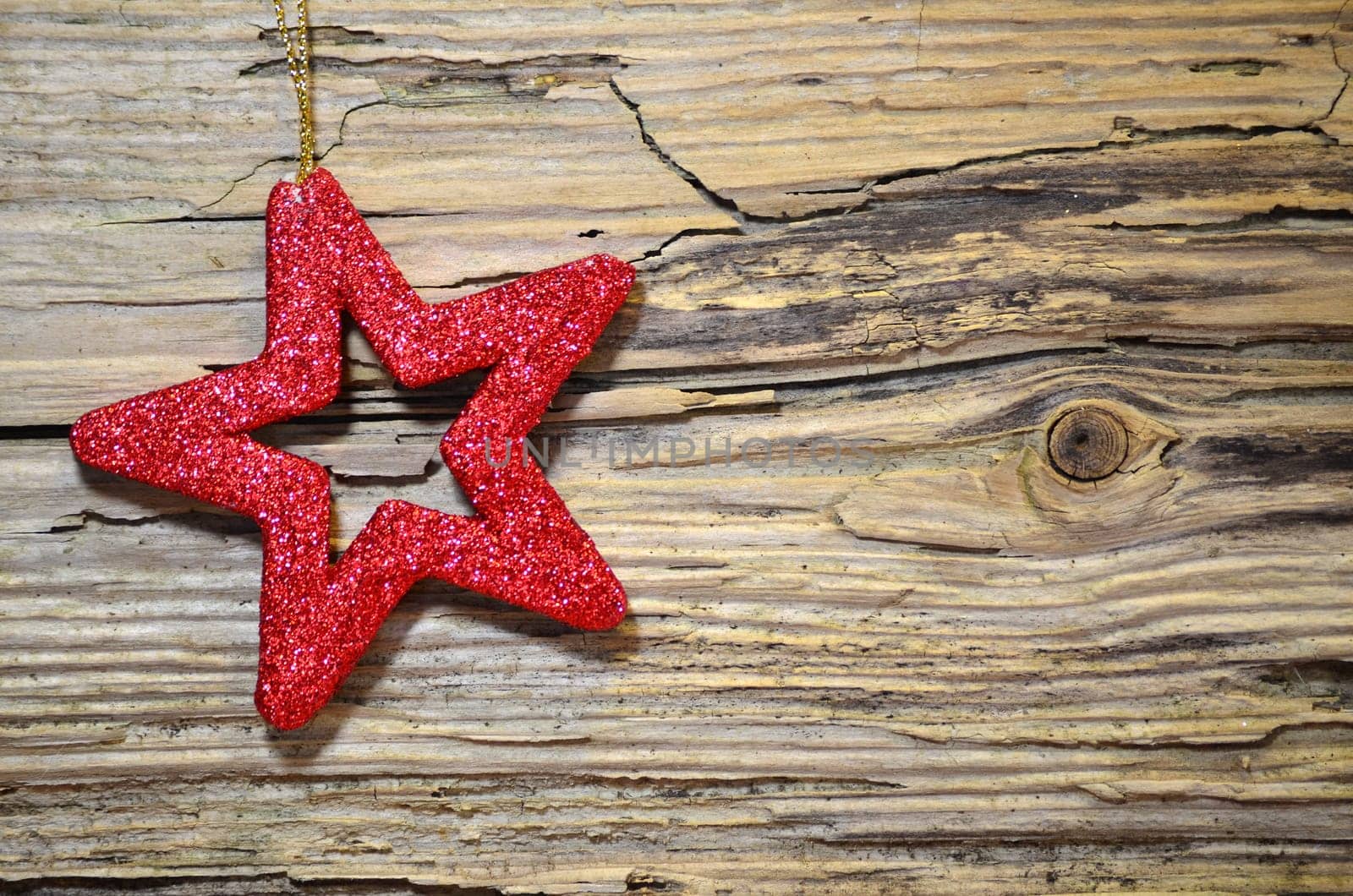 Christmas Wooden Heart Star