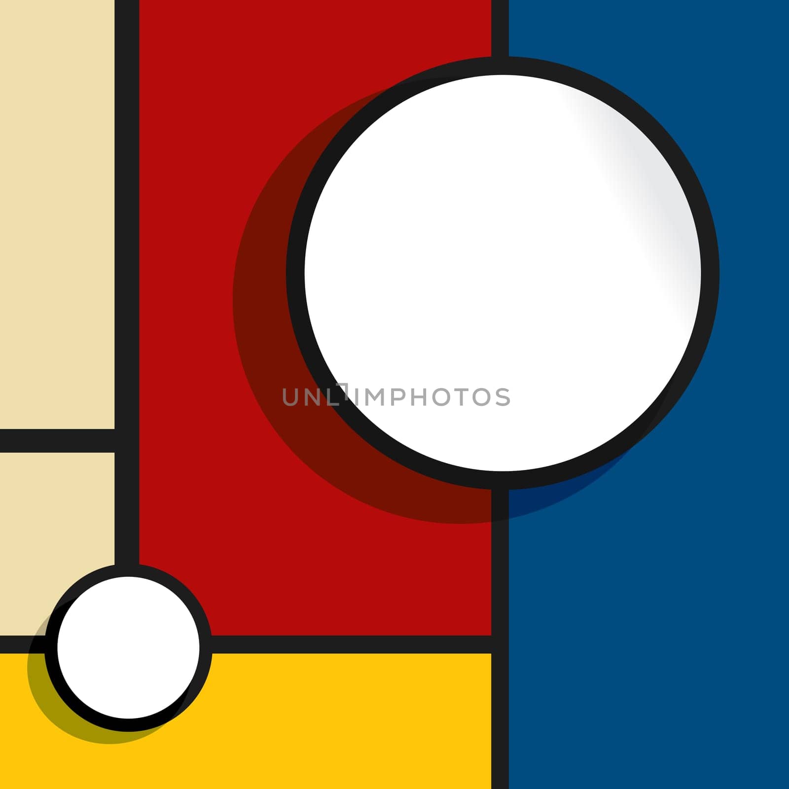 Abstract web design bubble with room for text or photography