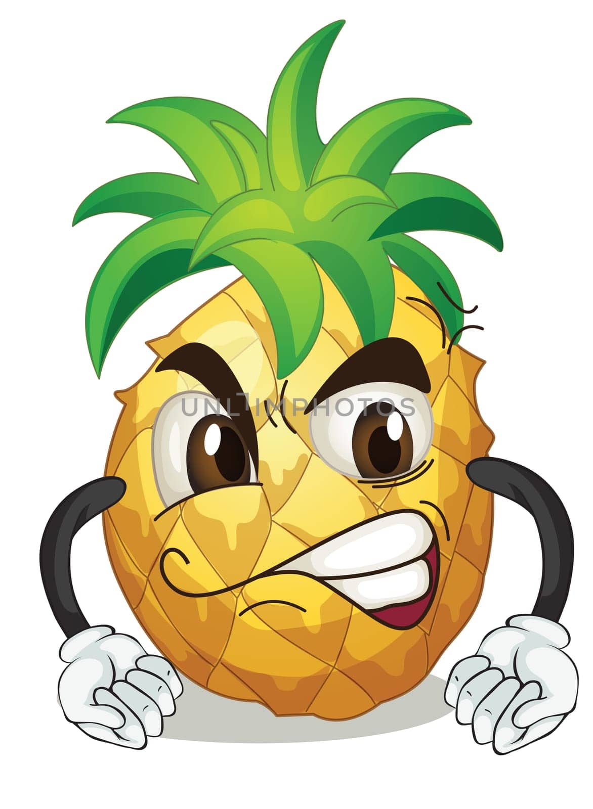 illustration of a pineapple on a white background
