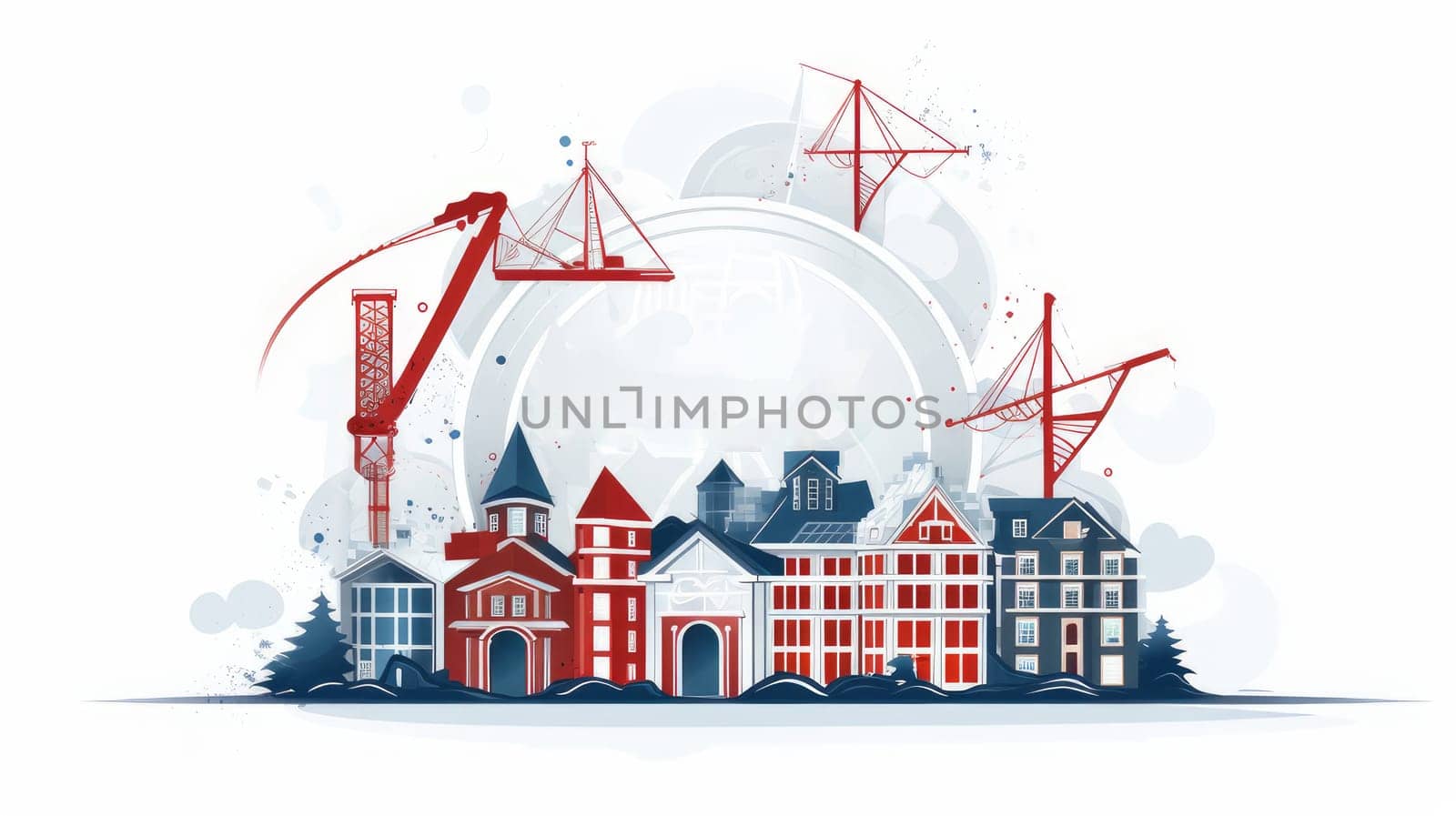 Logo of a luxury real estate or construction company on a white background