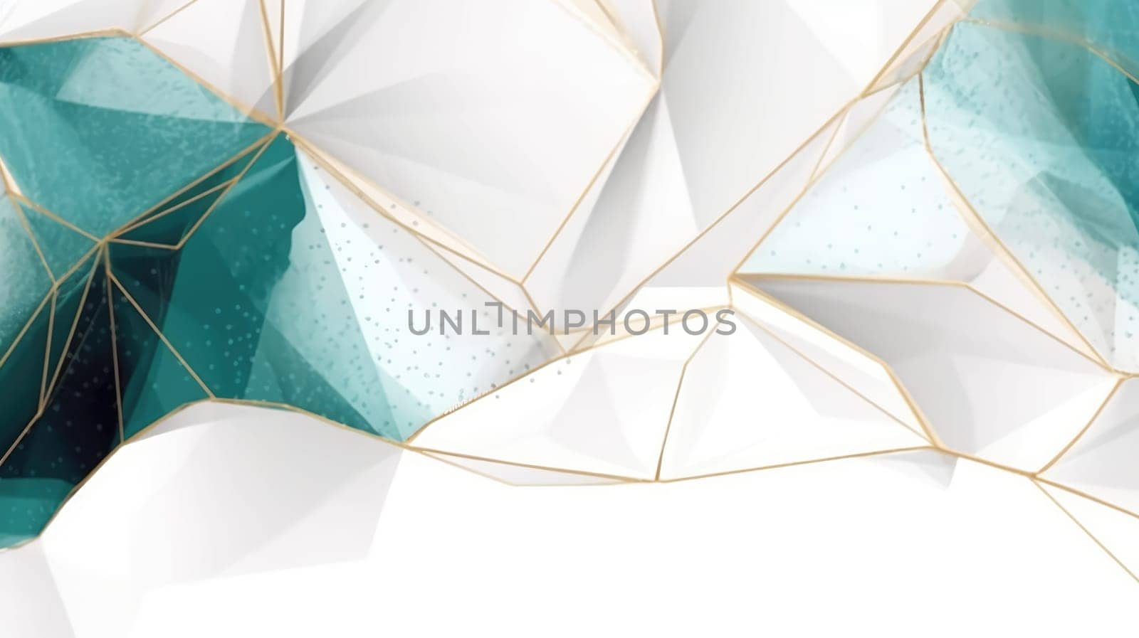 Abstract watercolor artwork mixed with buzzy geometric shapes for background of social media banner generative AI image