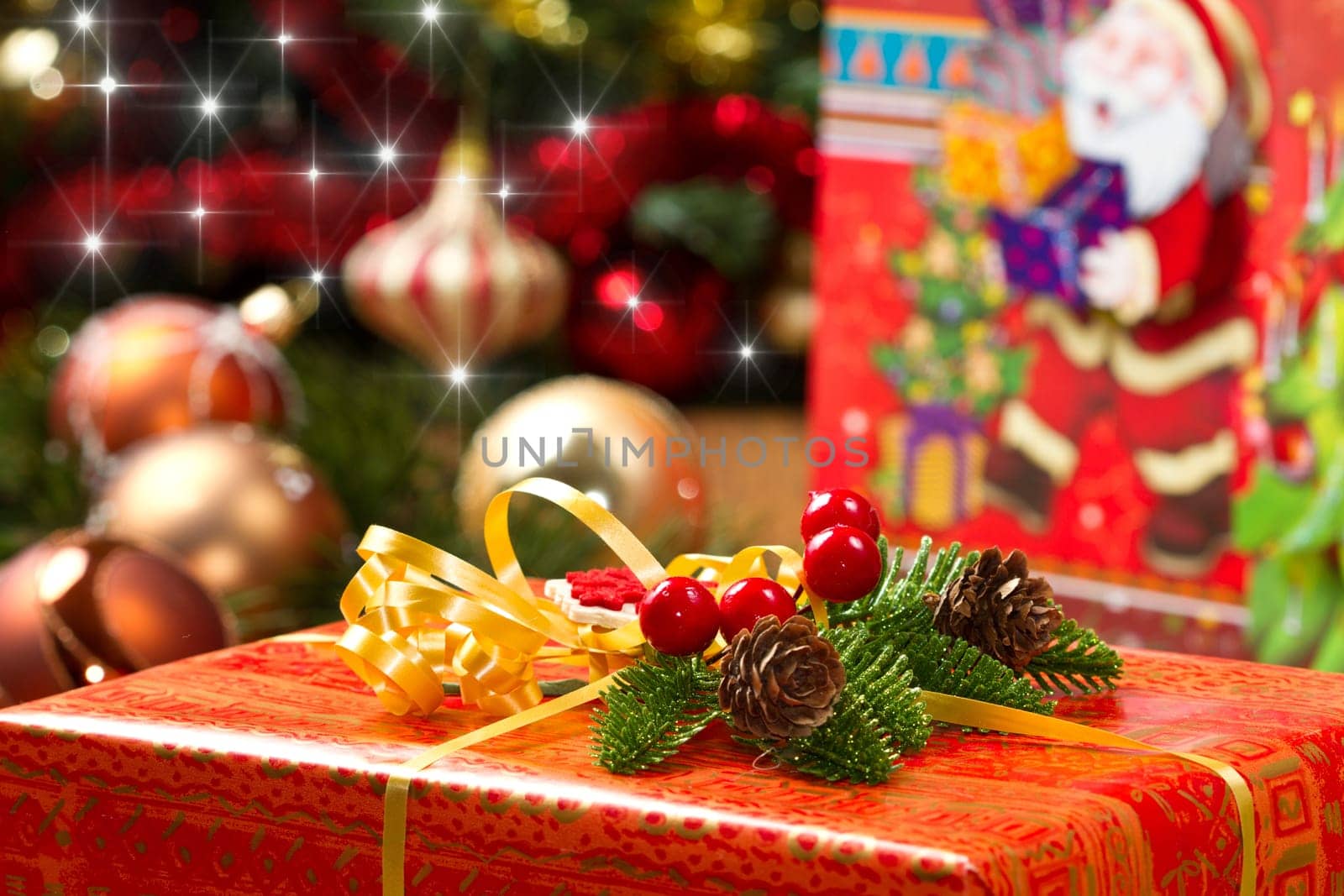 Christmas Tree and Christmas gift boxes