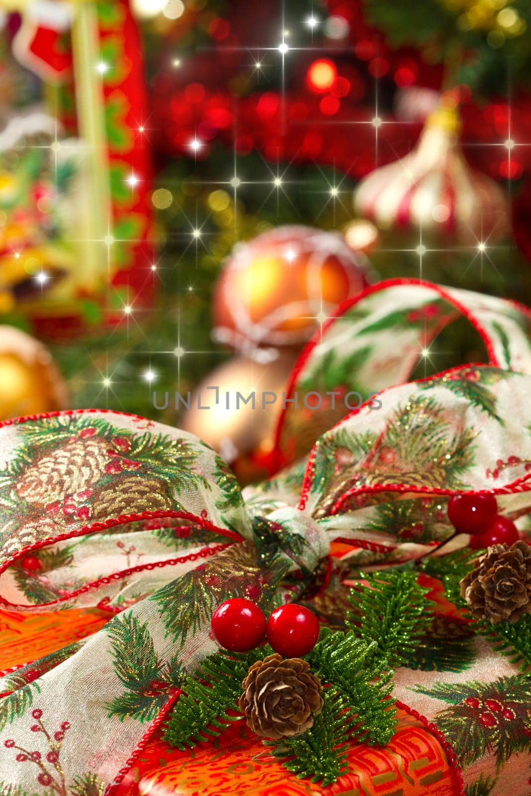 Christmas Tree and Christmas gift boxes