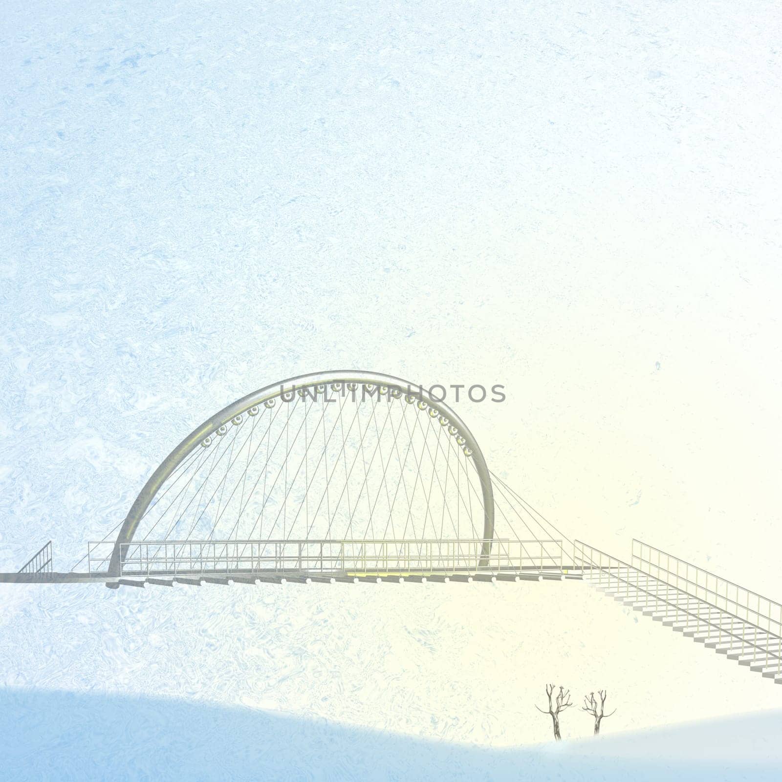 Ice background with bridge on it for adv or others purpose use