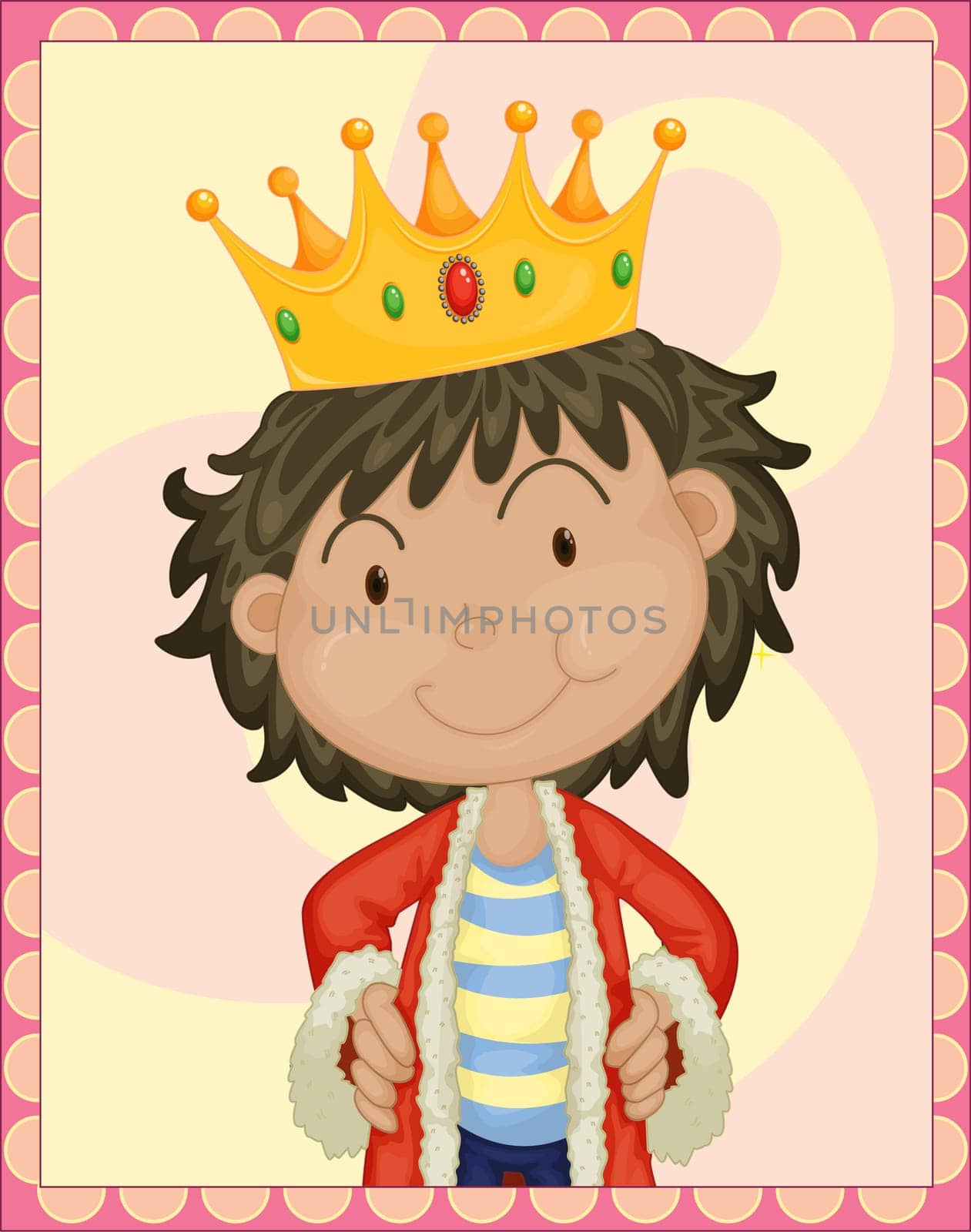 illustration of a boy on a white background