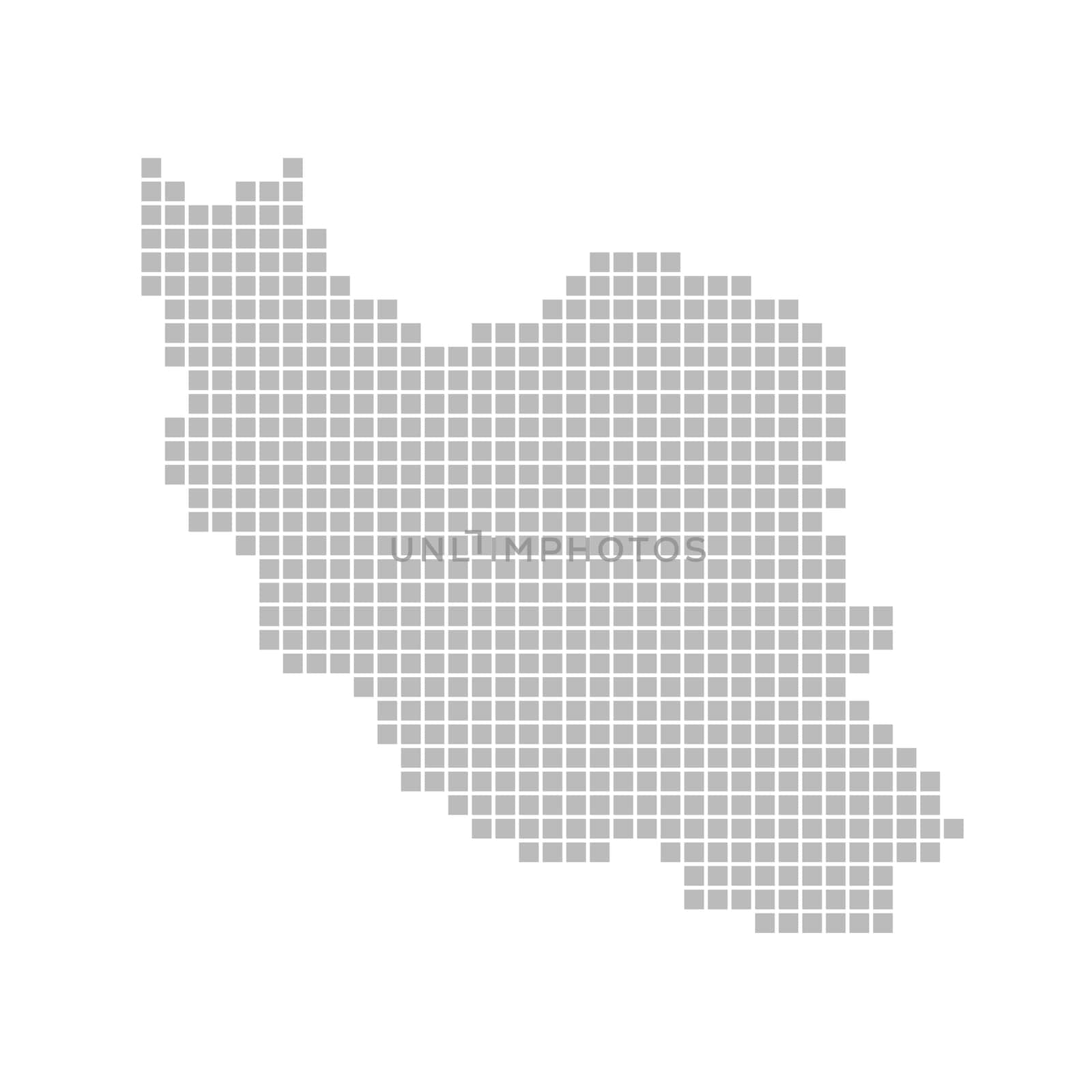 Map of pixels: Iran