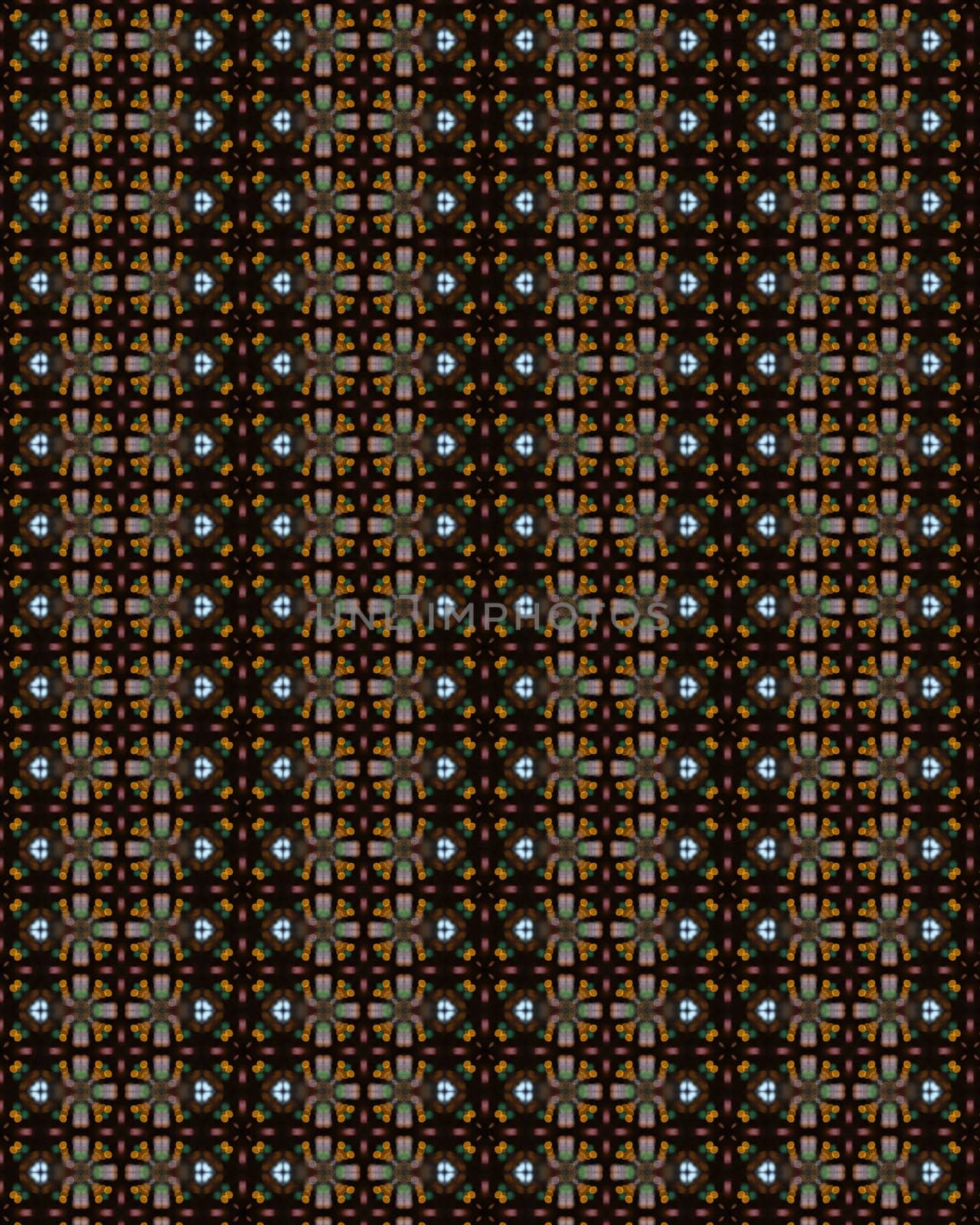Seamless vintage delicate colored wallpaper. Geometric or floral pattern on paper texture in grunge style.