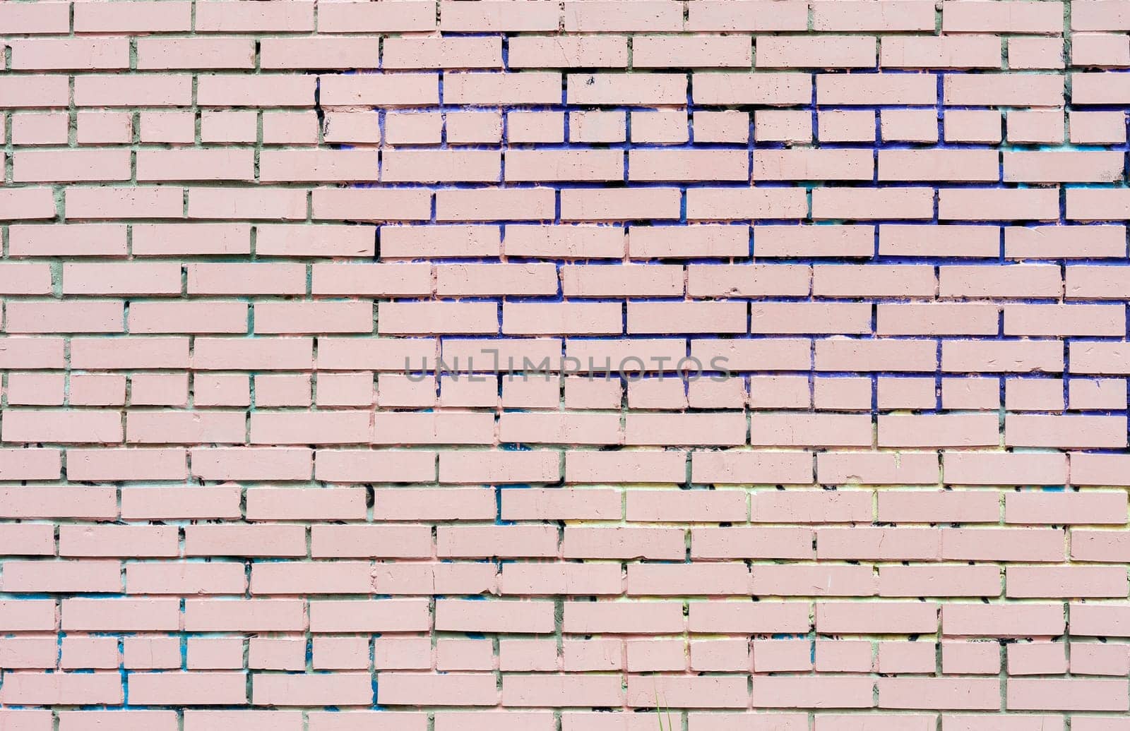 Clean old Pink Brick Wall for design