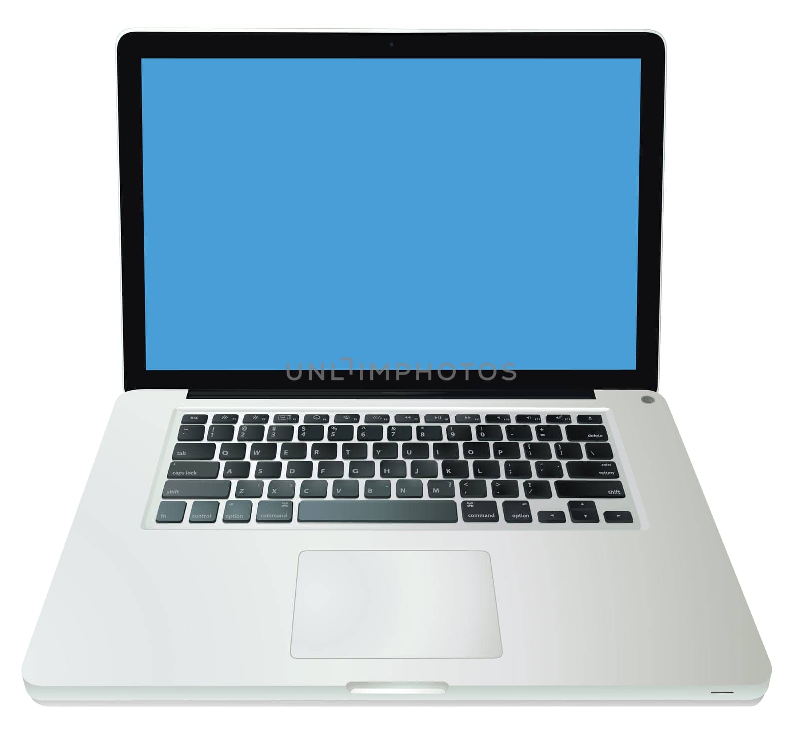 illustration of a computer on a white background