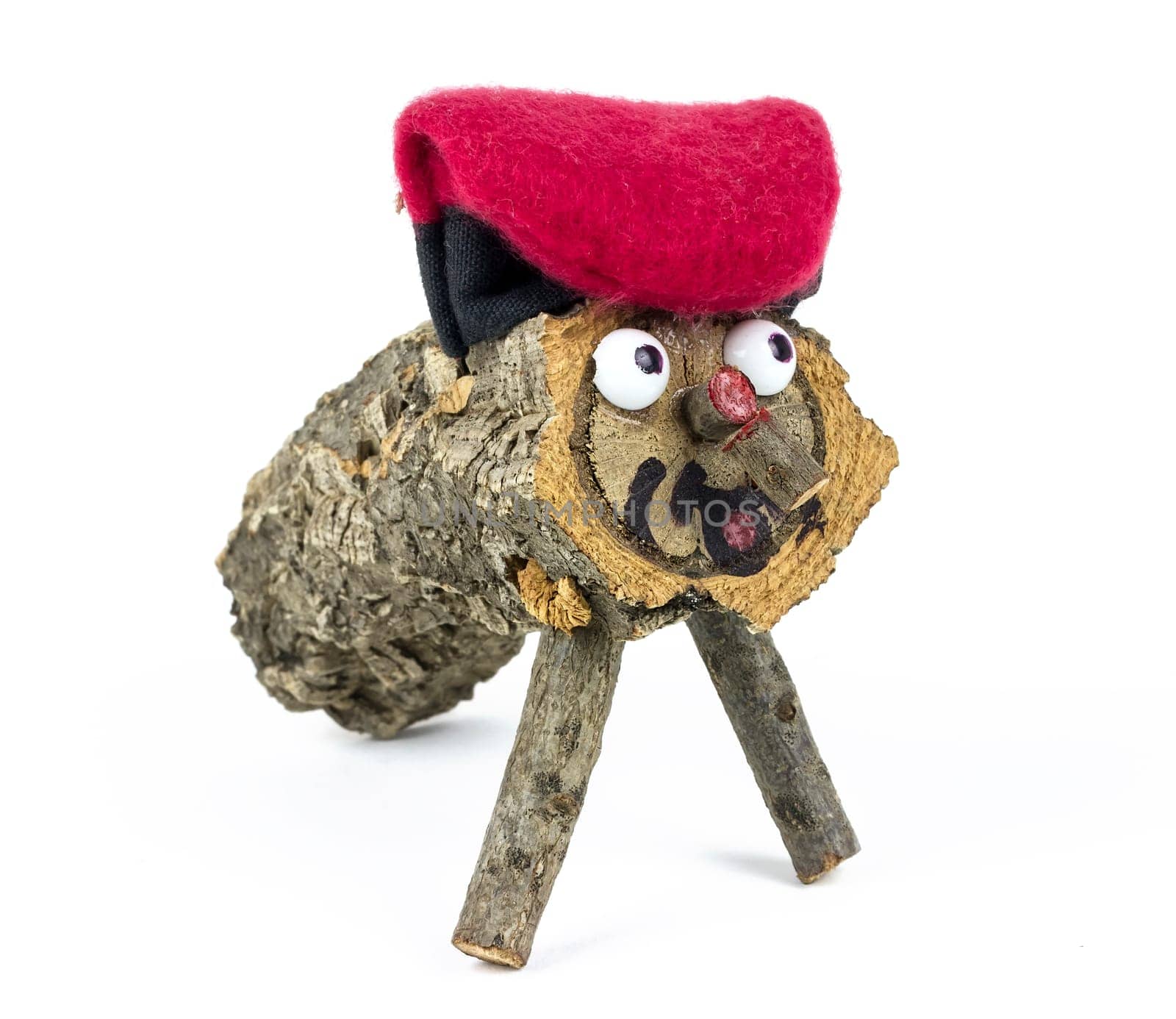 a Tio de Nadal, a typical Christmas character of Catalonia, Spain