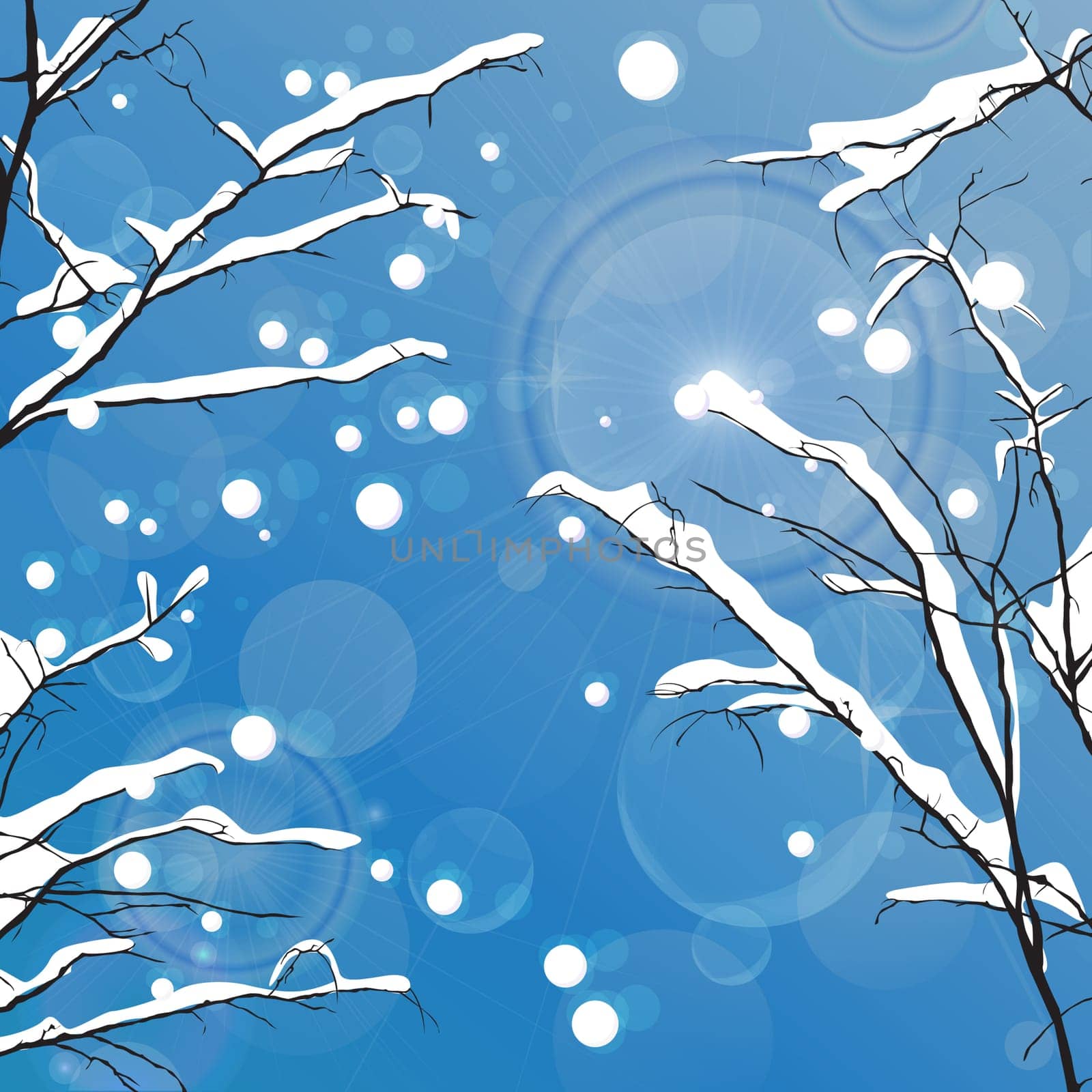 Winter scene.