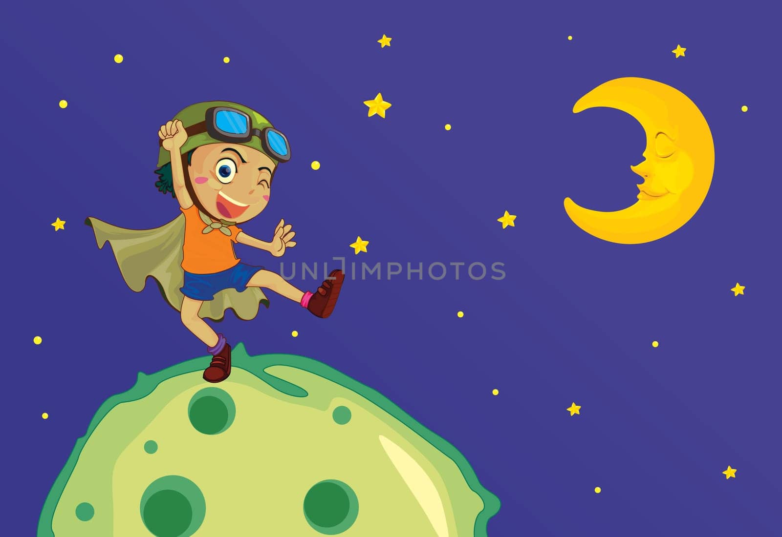 top of the world illustration