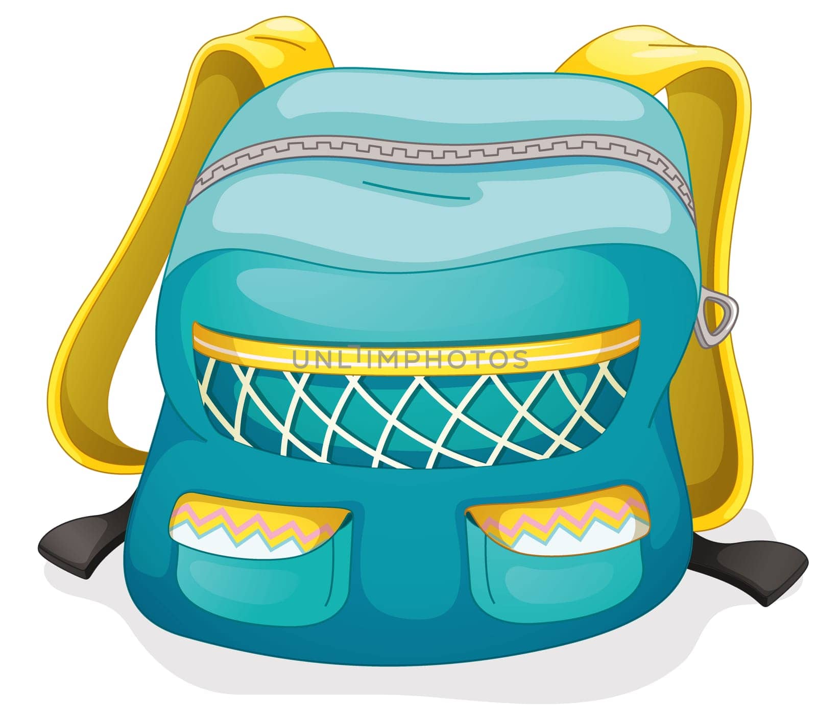 illustration of a school bag on a white background