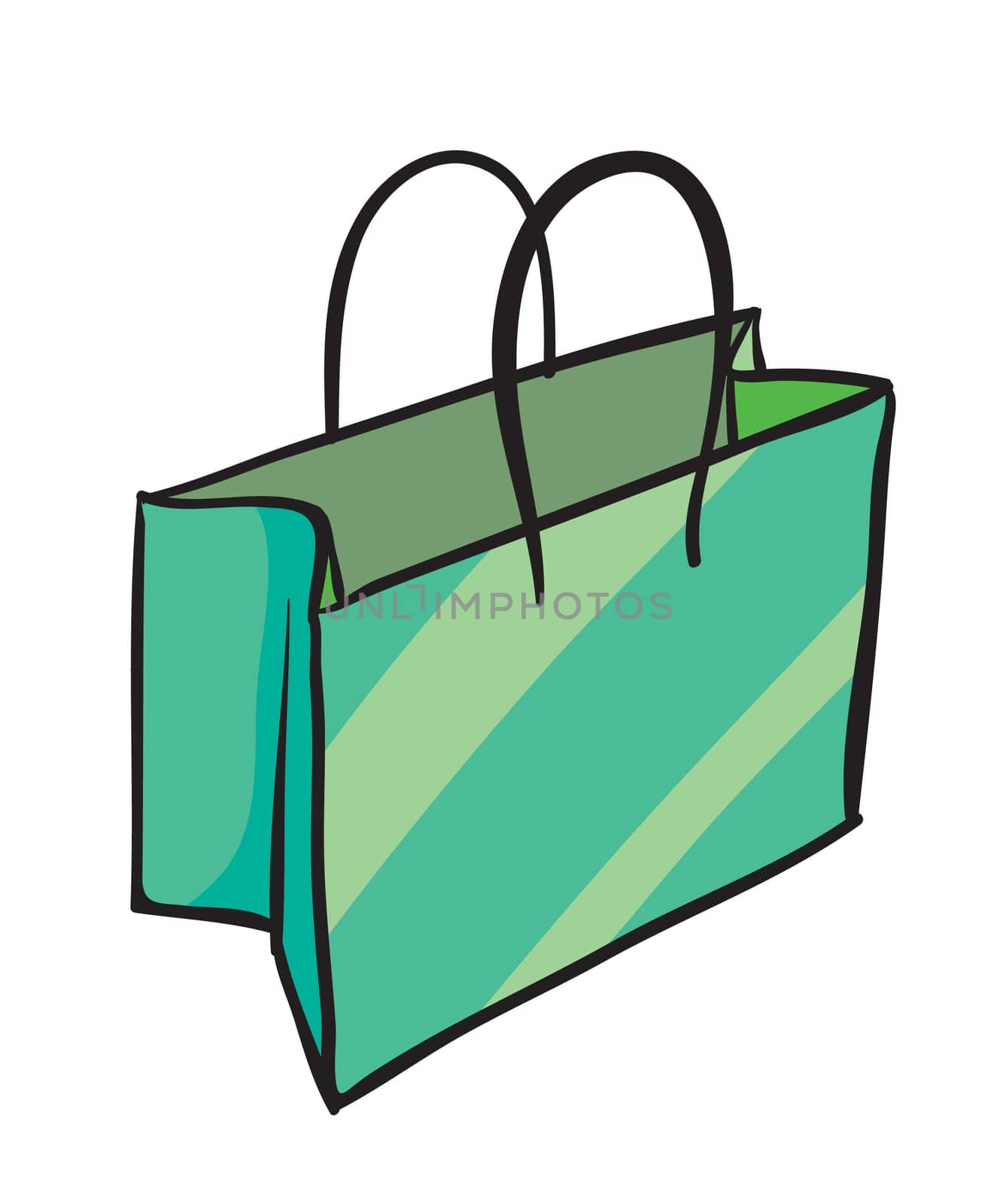 illustration of a bag on a white background