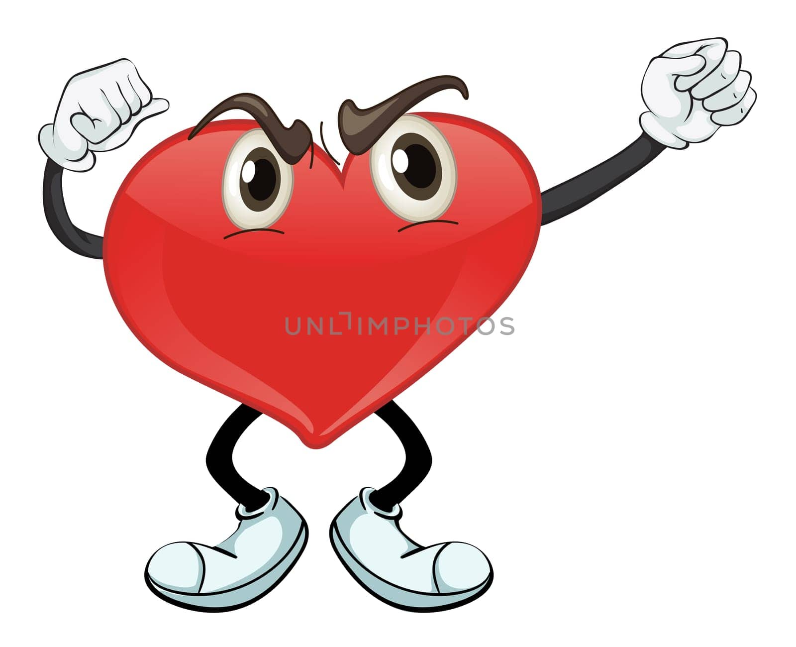 illustration of a heart on a white background