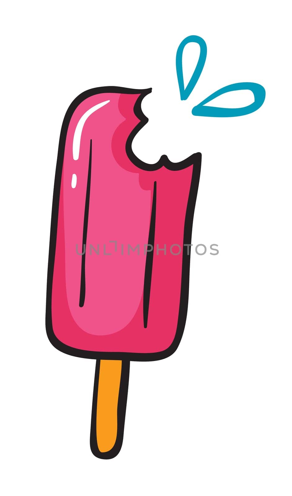 illustration of ice cream on a white background