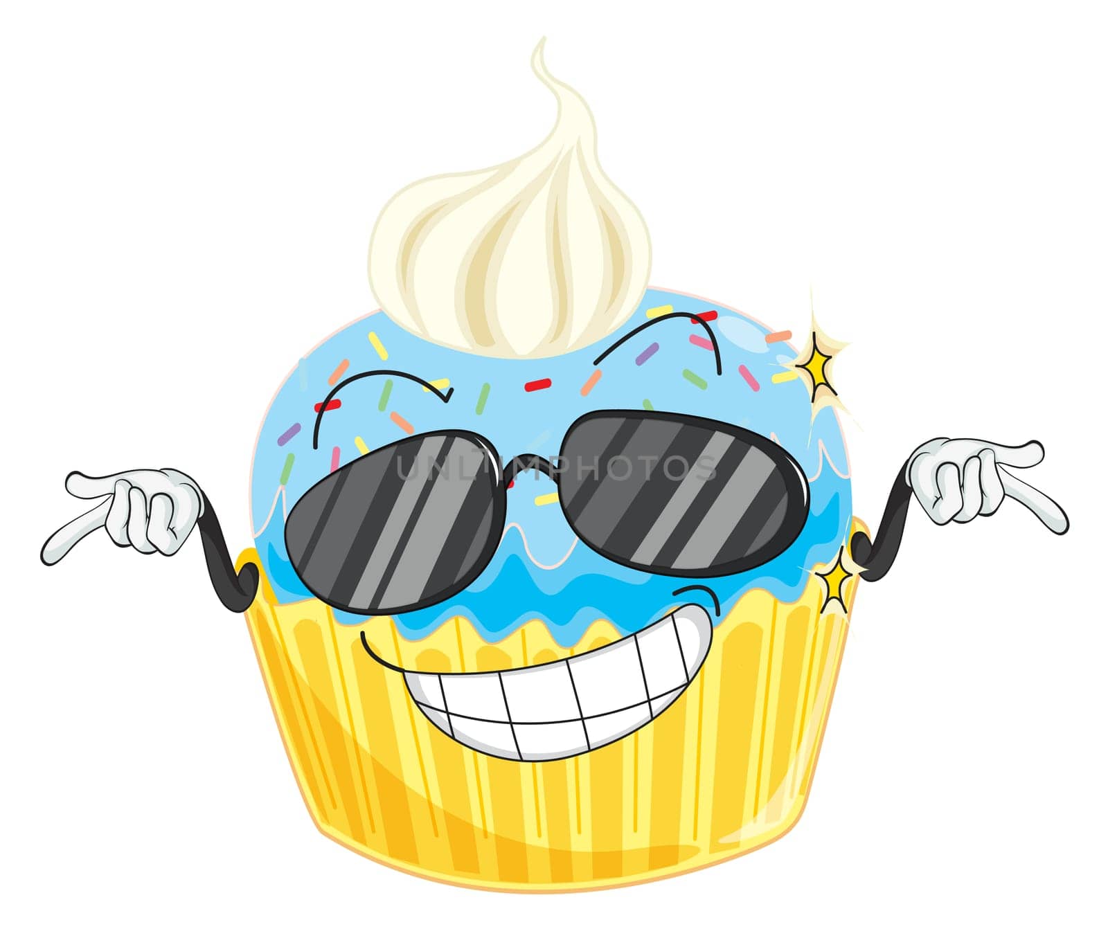 illustration of a cake on a white background
