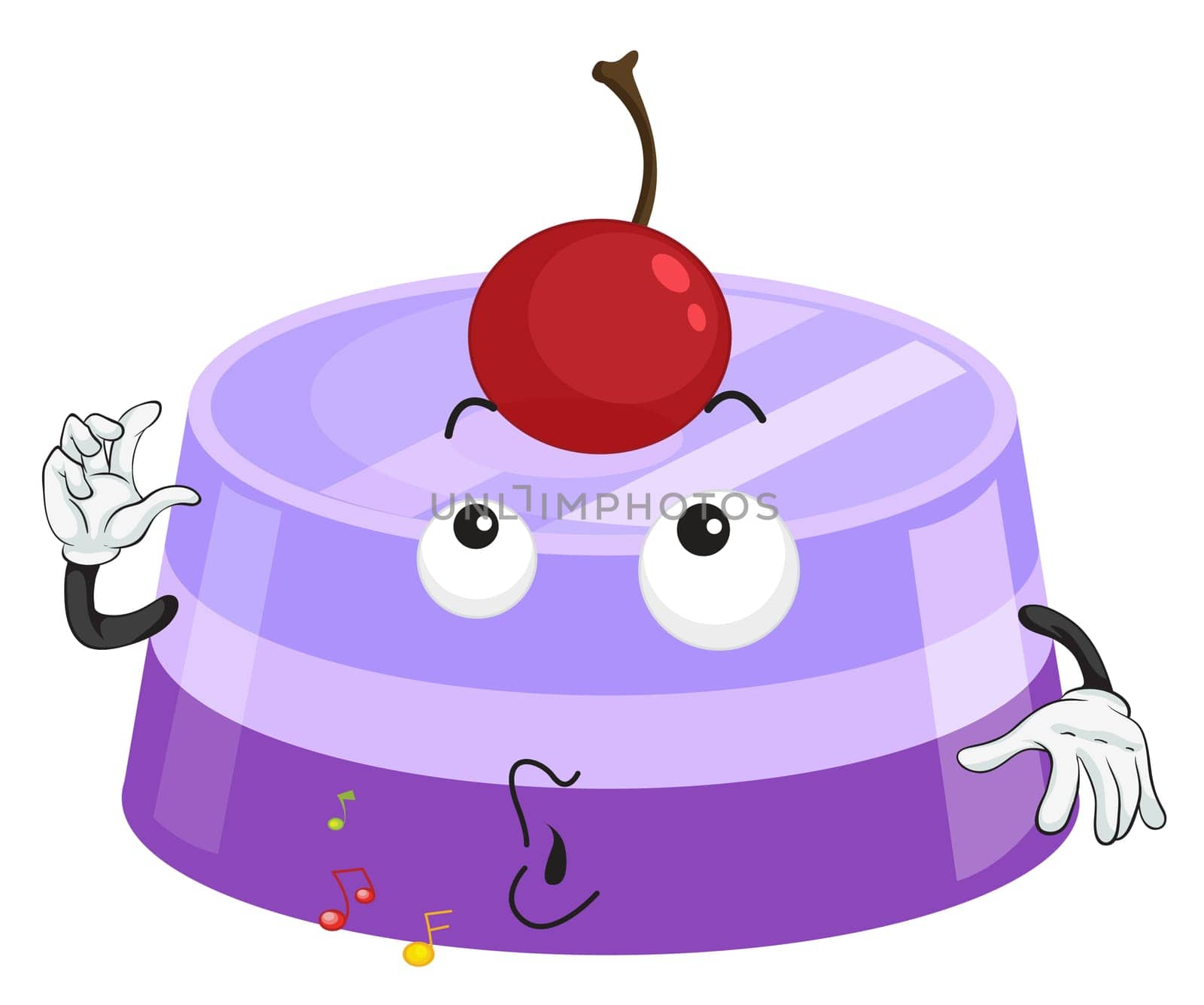 illustration of a cake on a white background