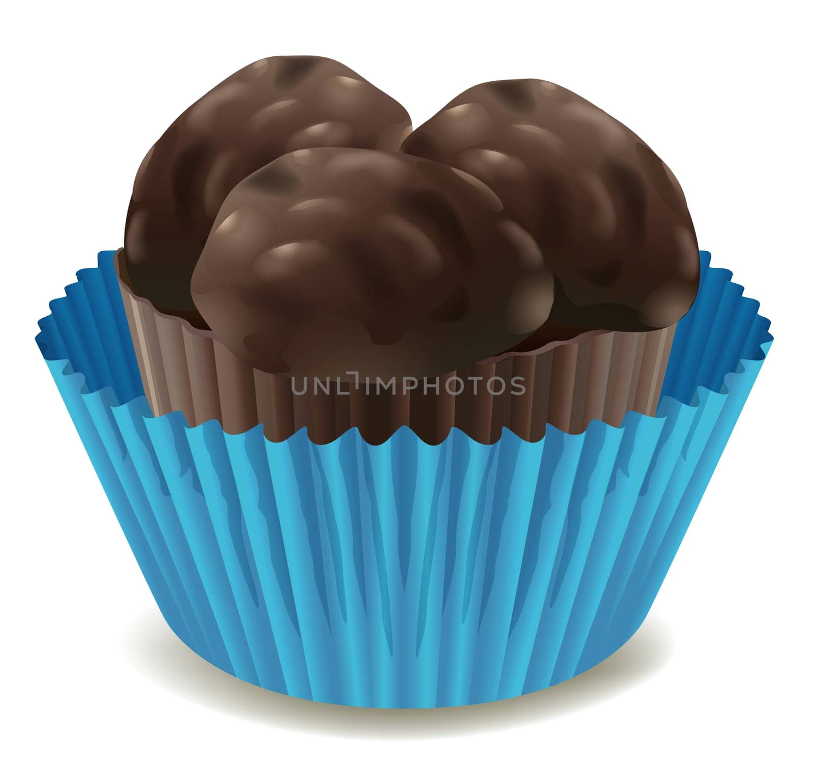 illustration of a cupcake on a white background