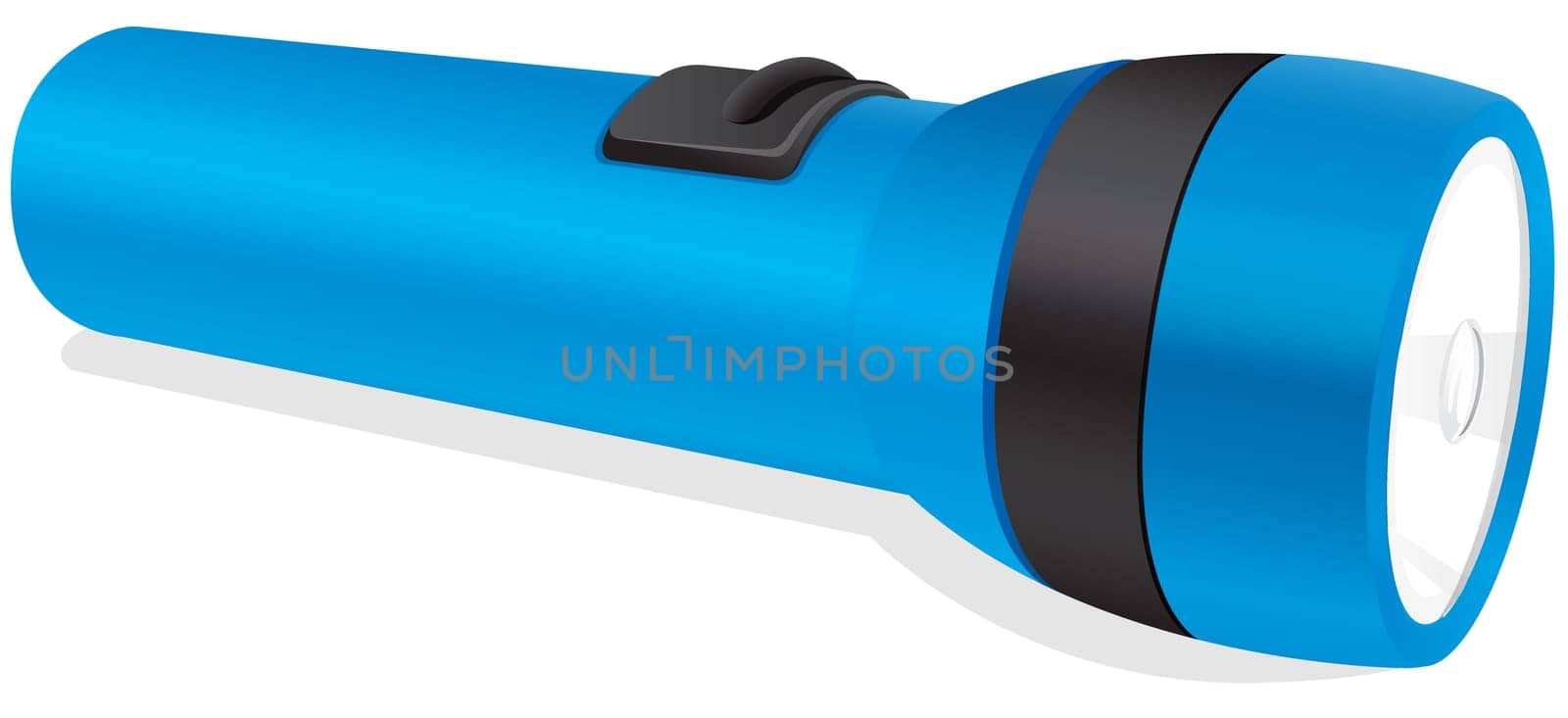illustration of a torch in a white background