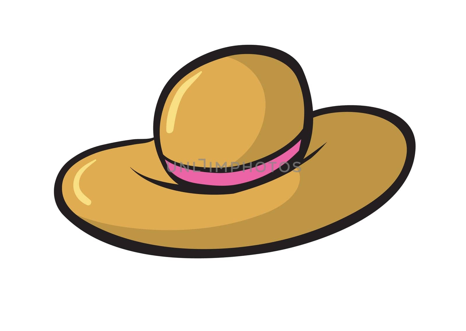 illustration of a hat on a white background