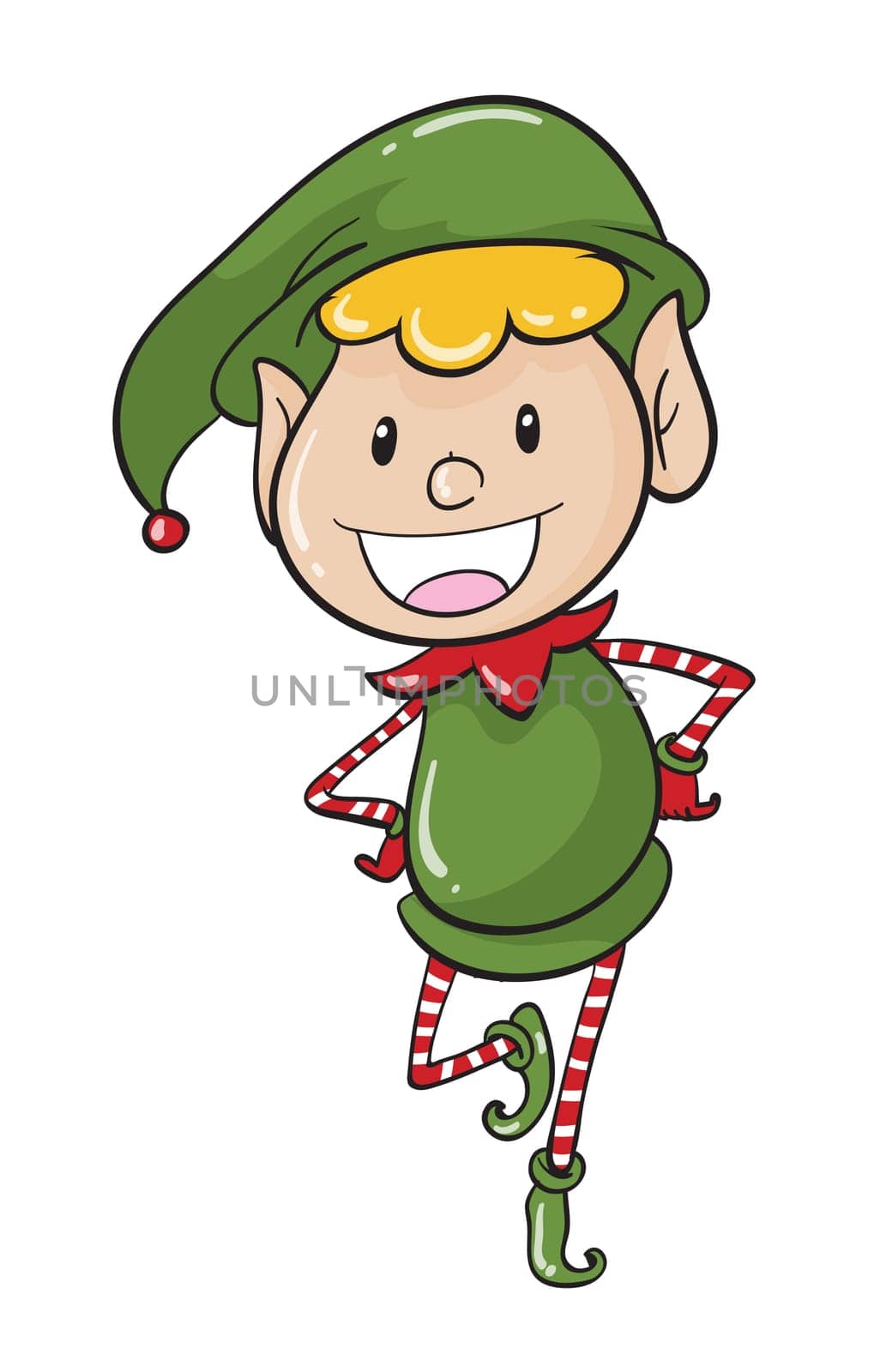 illustration of a boy on a white background