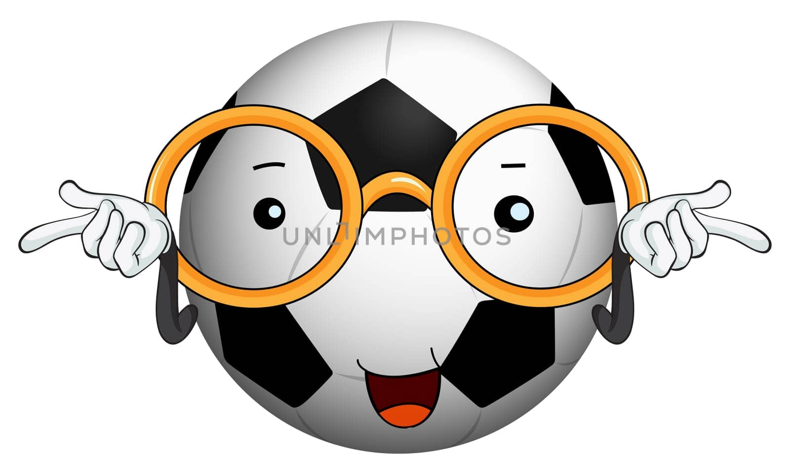illustration of a football on a white background