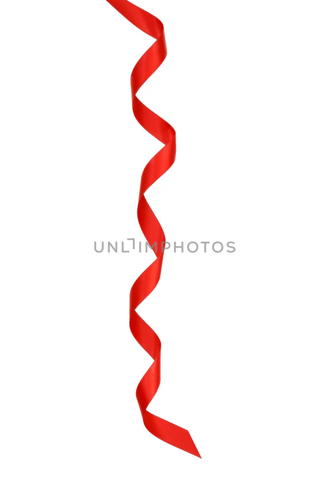 red ribbon isolated on white