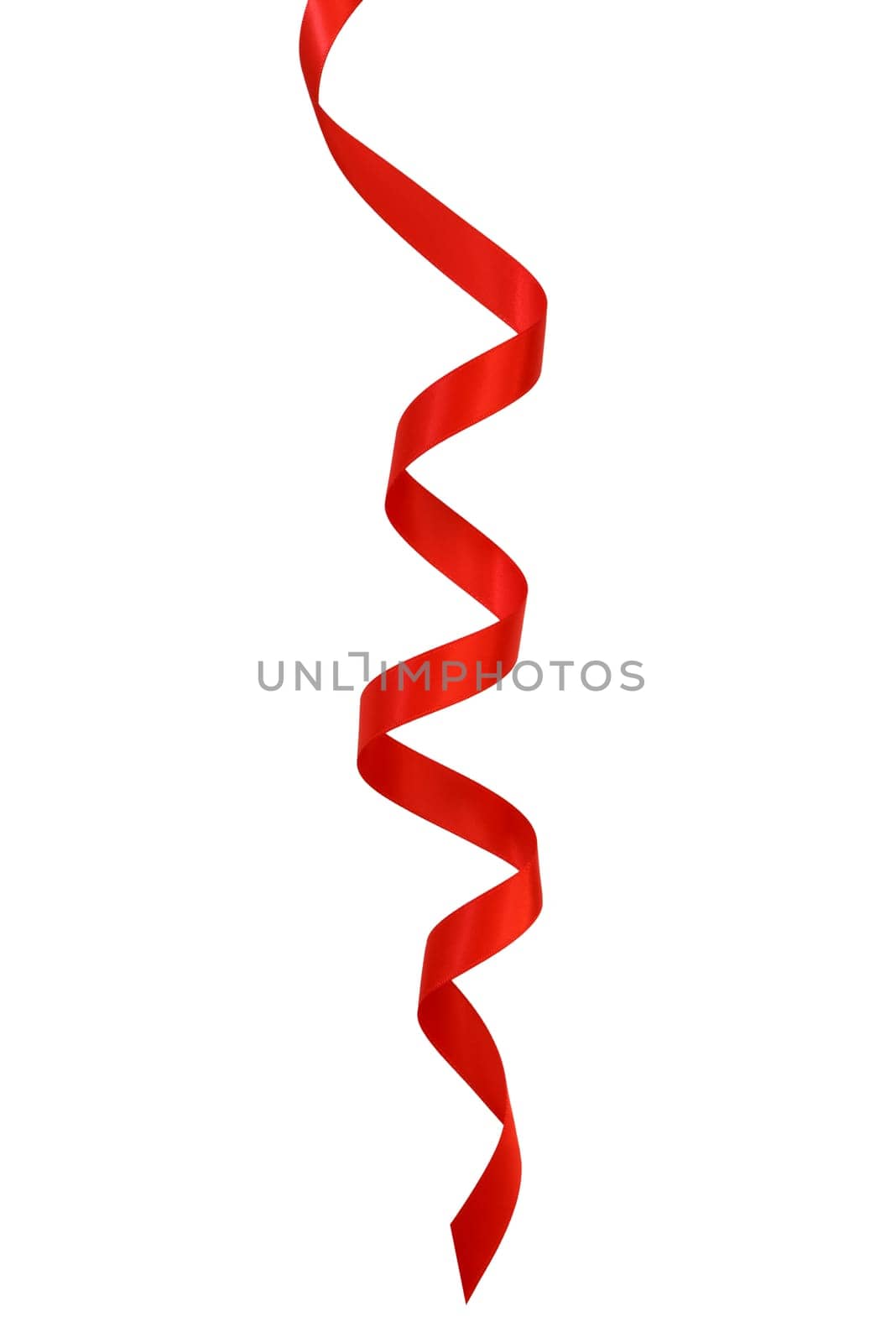 red ribbon isolated on white