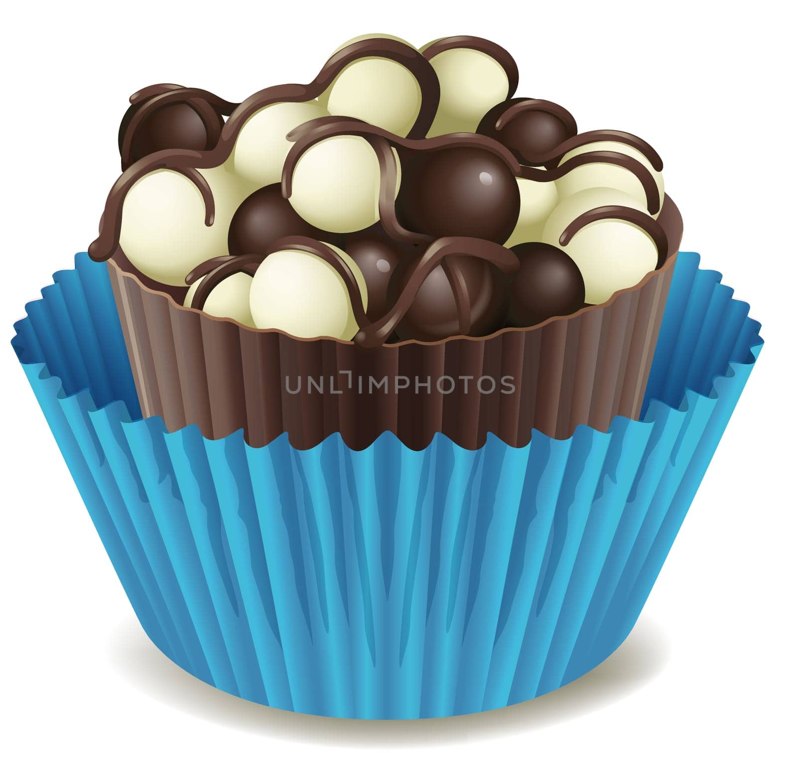 illustration of chocos on a white background