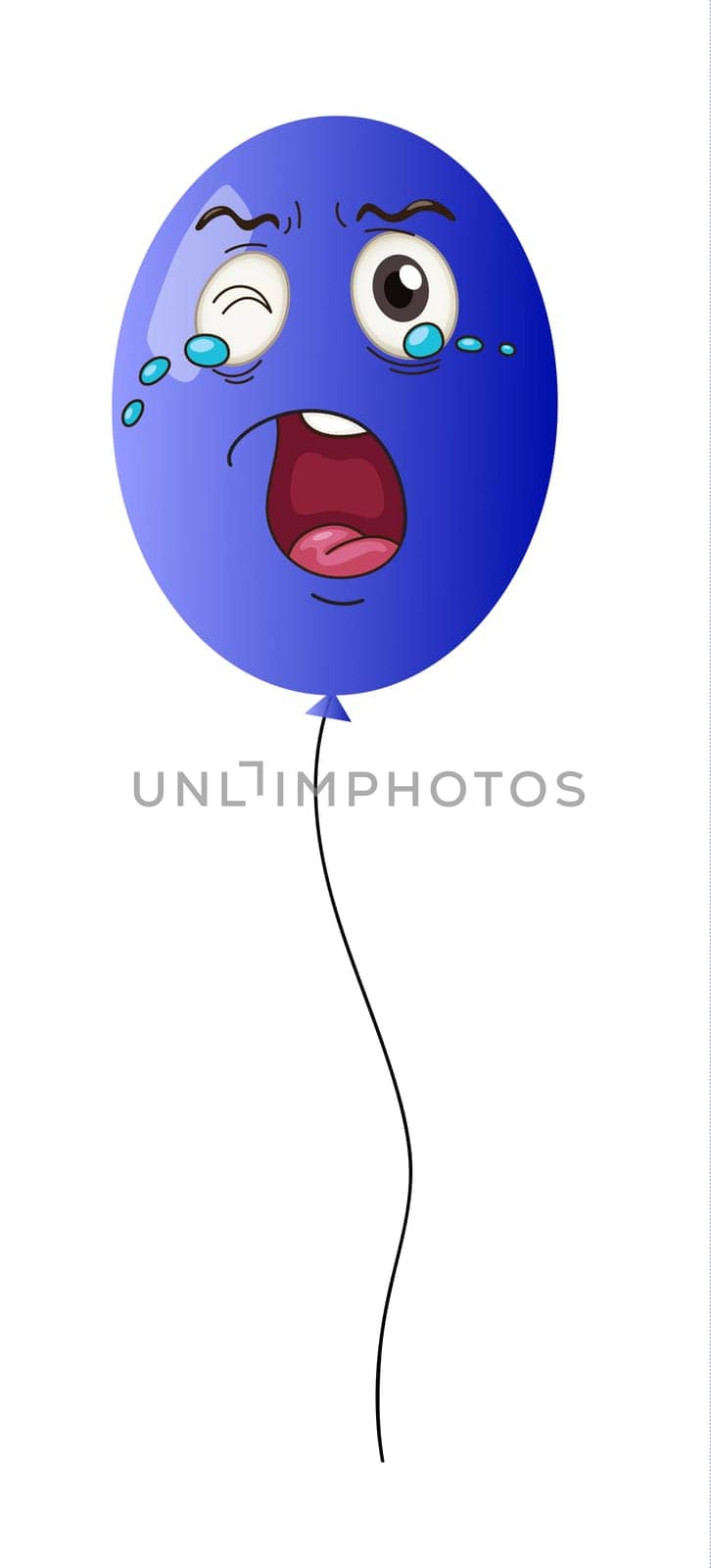 illustration of a balloon on white background